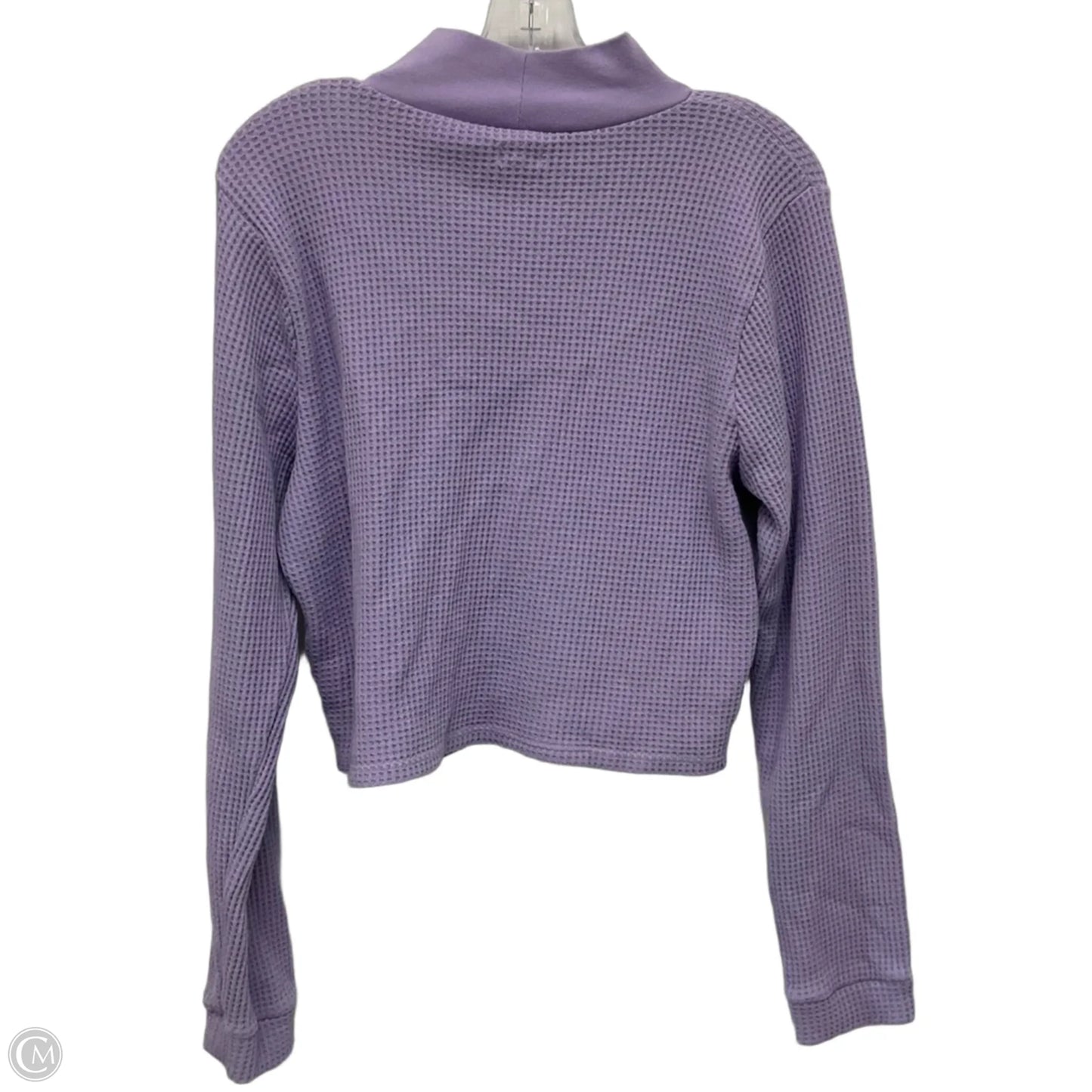 Top Long Sleeve By Aerie In Purple, Size: Xxl
