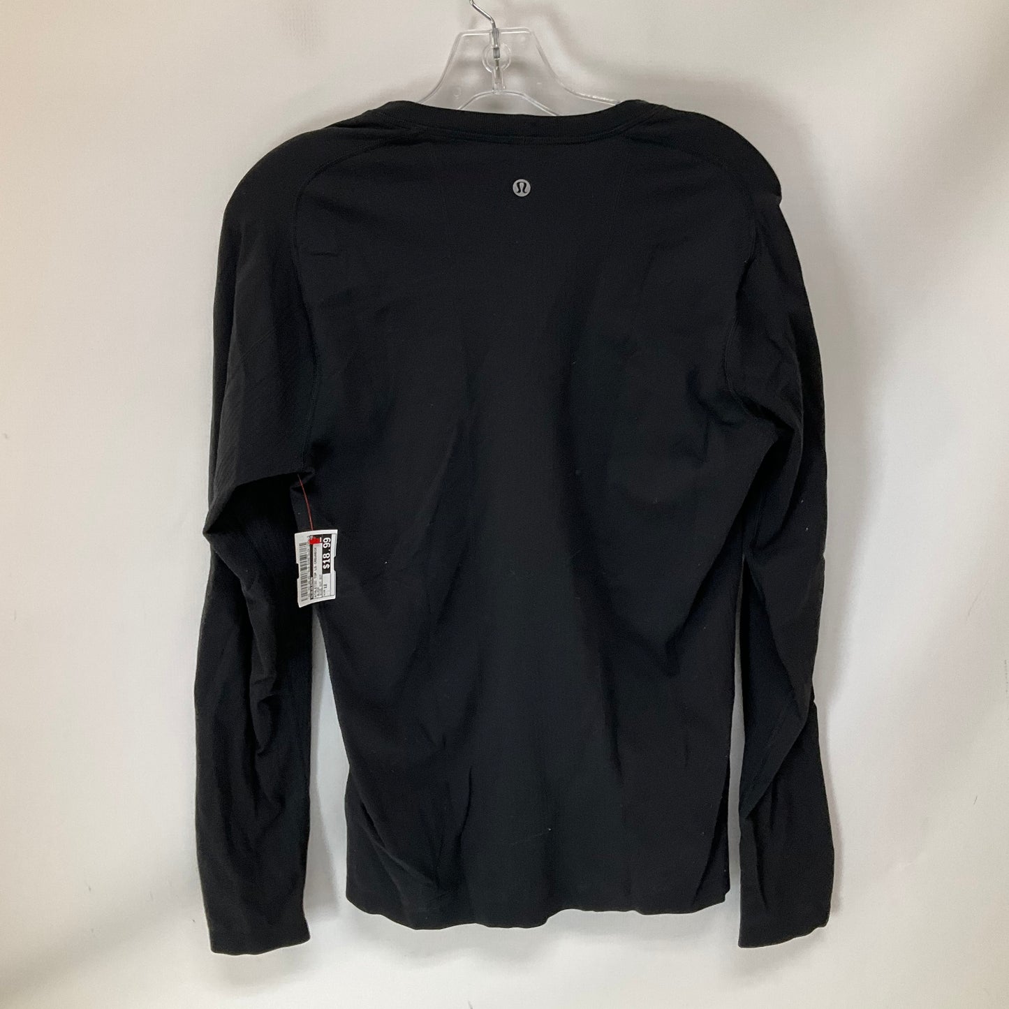 Athletic Top Long Sleeve Crewneck By Lululemon In Black, Size: 12