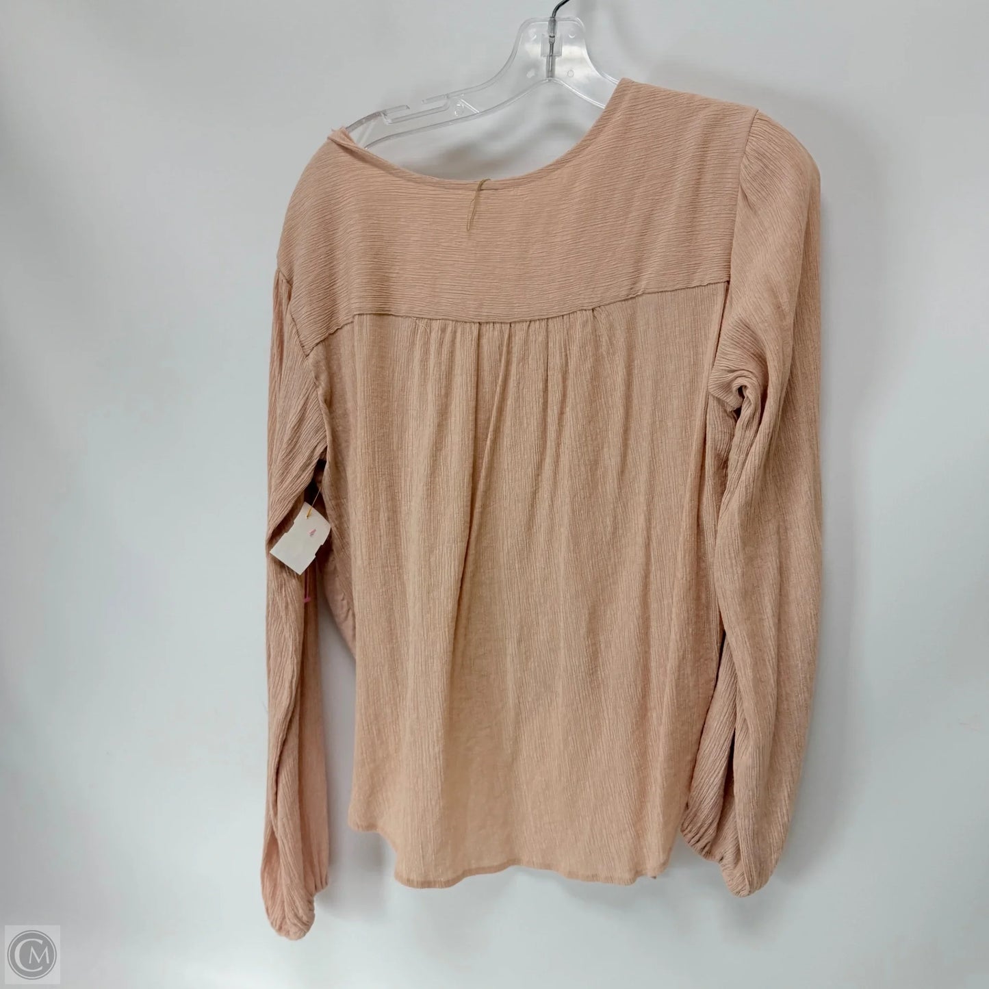 Top Long Sleeve By Free People In Pink, Size: S
