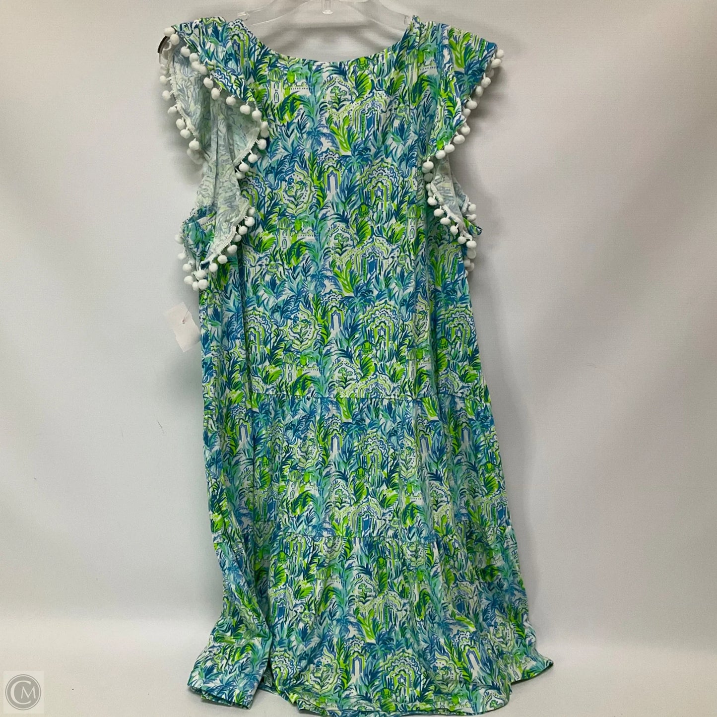 Dress Designer By Lilly Pulitzer In Blue & Green, Size: Xl