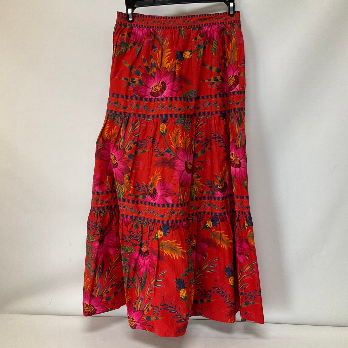 Red Skirt Designer Farm Rio, Size Xs
