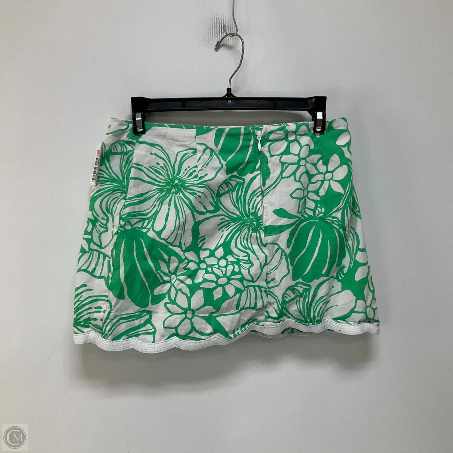 Skort Designer By Lilly Pulitzer In Green & White, Size: 0