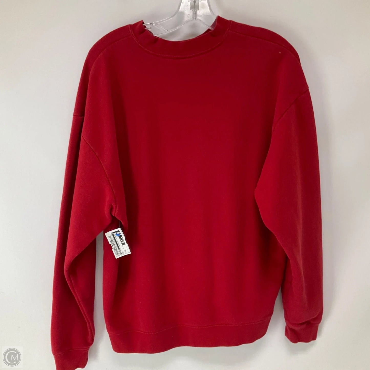 Athletic Sweatshirt Crewneck By Adidas In Red, Size: M