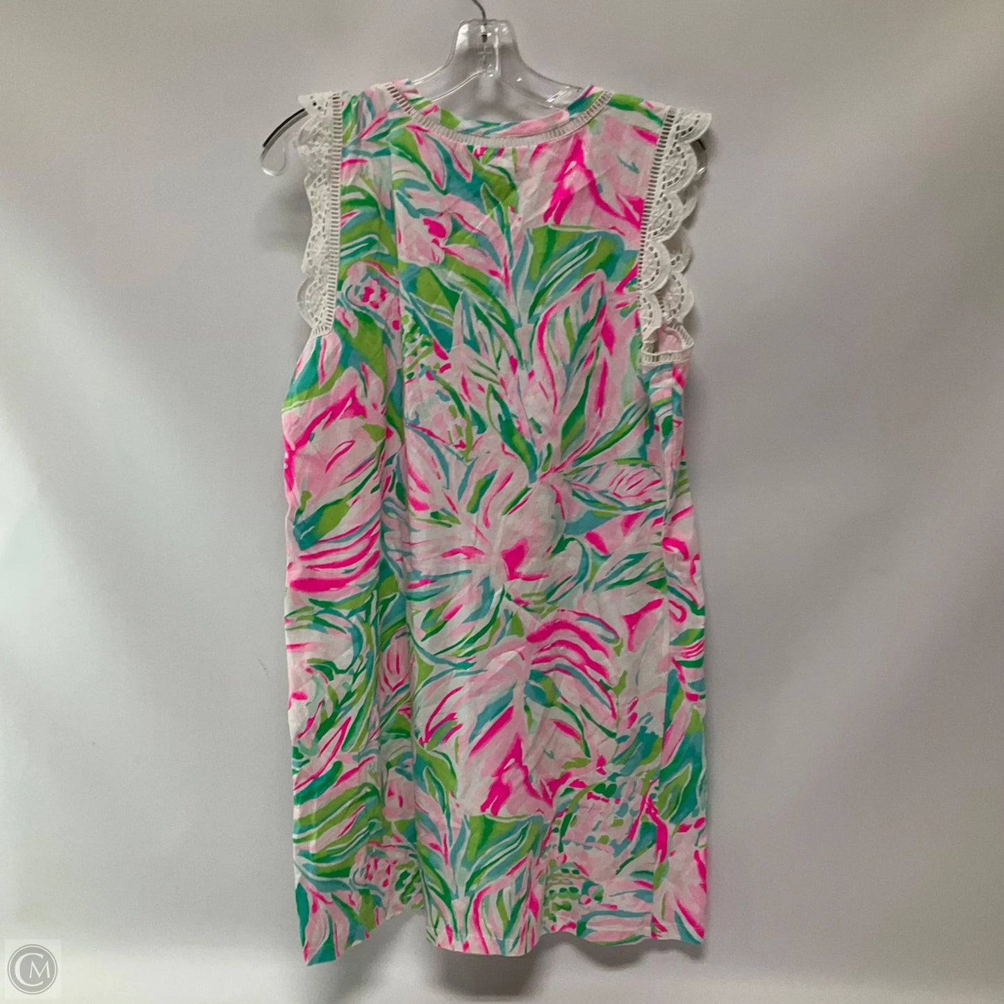 Dress Designer By Lilly Pulitzer In Tropical Print, Size: L