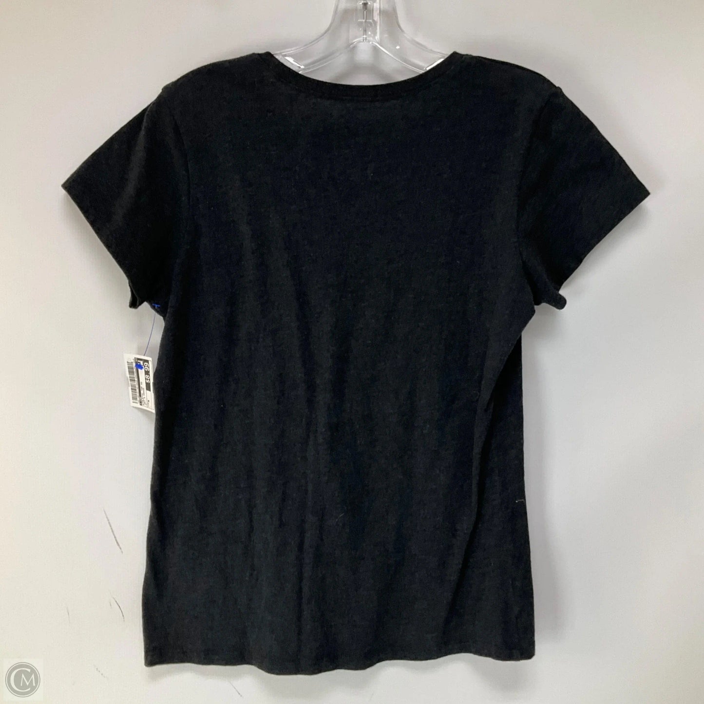 Athletic Top Short Sleeve By Cme In Grey & Orange, Size: M