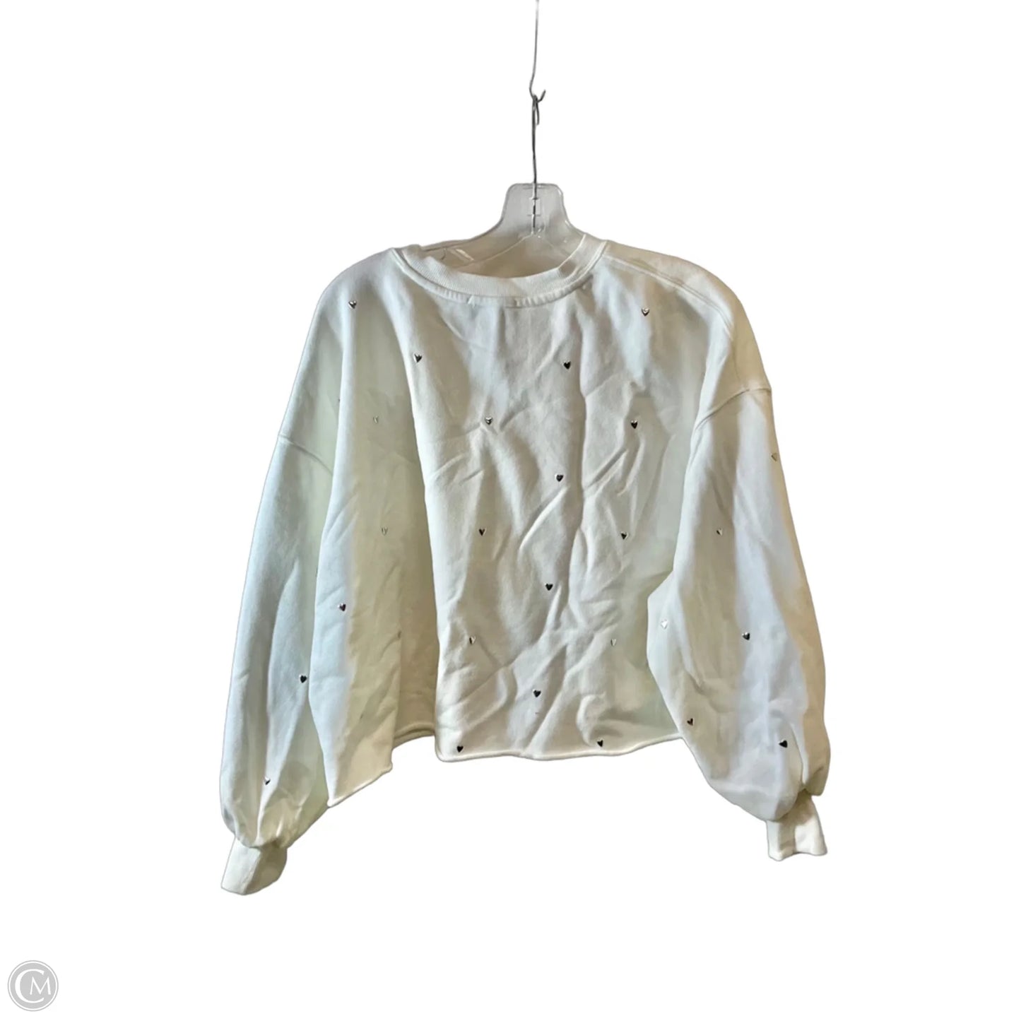 Sweatshirt Crewneck By Evereve In White, Size: Xs