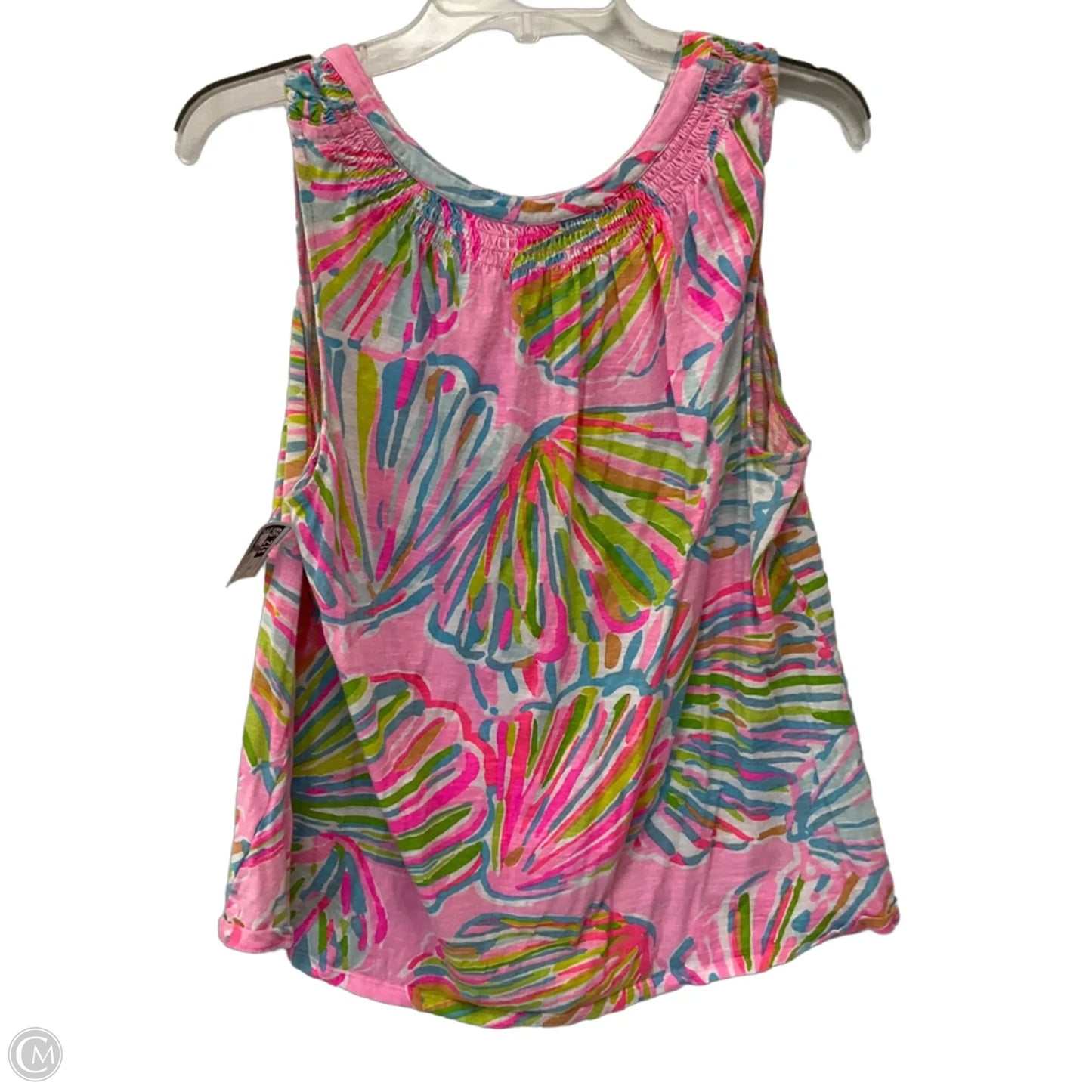Top Sleeveless Designer By Lilly Pulitzer In Tropical Print, Size: Xl