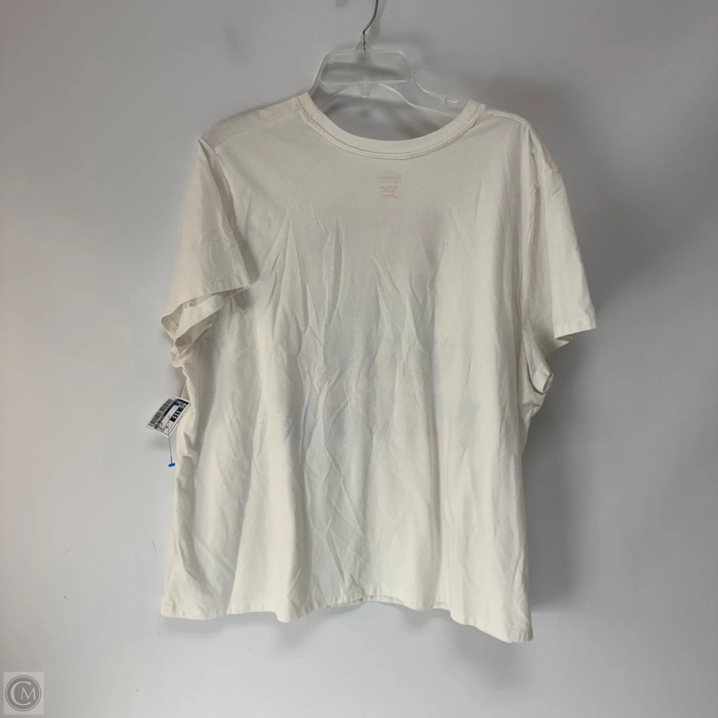Top Short Sleeve By Lane Bryant In White, Size: 2x