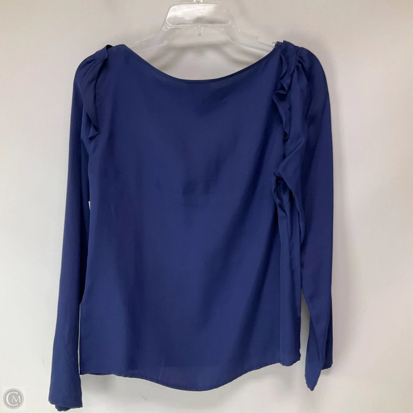 Top Long Sleeve By Reiss In Blue, Size: 4