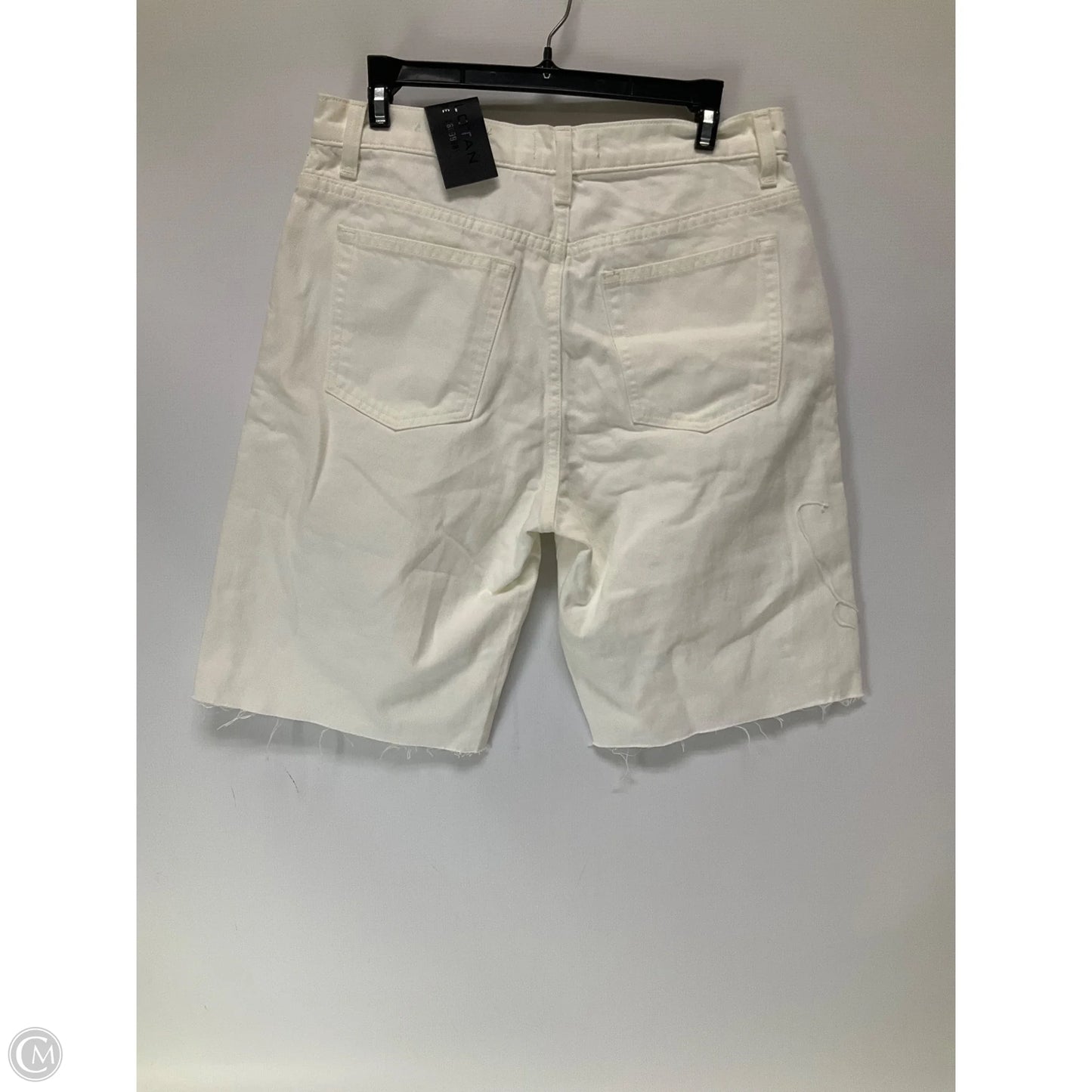 Shorts By Nili Lotan In White Denim, Size: 8