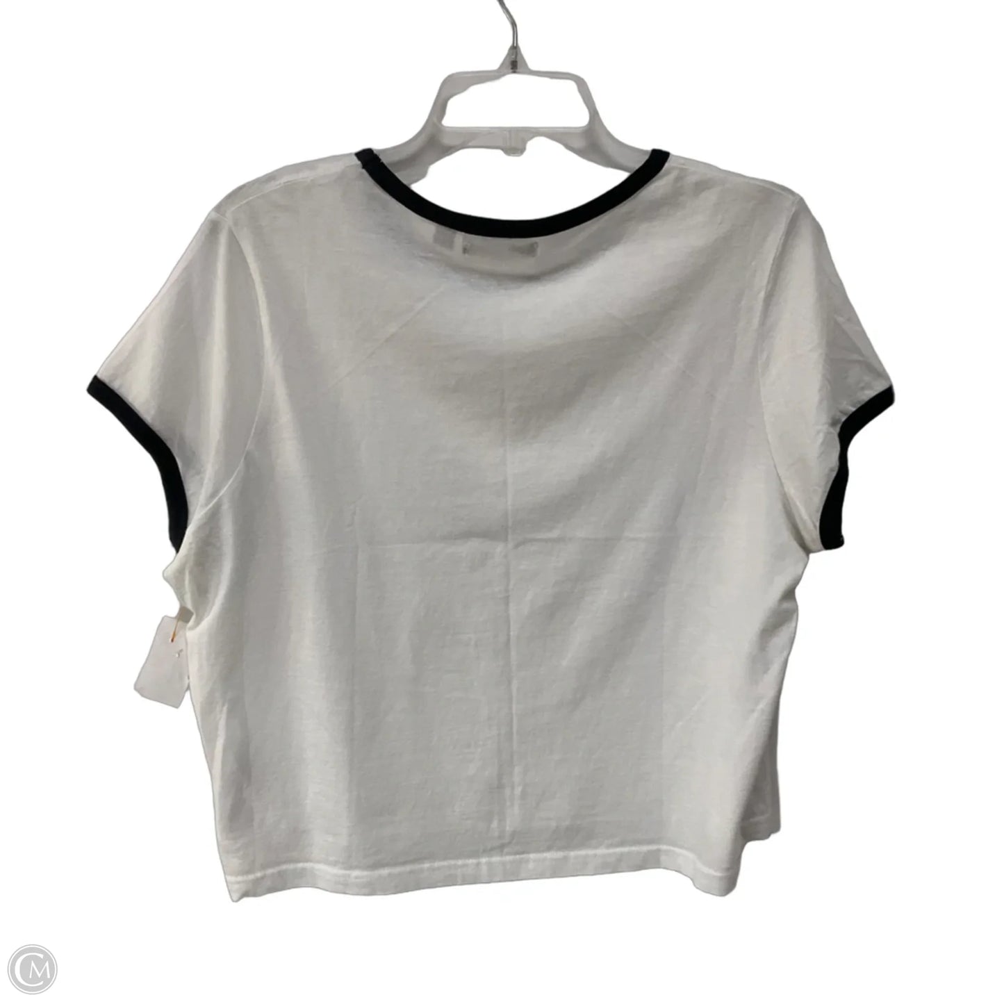 Top Short Sleeve Basic By Cme In White, Size: 2x