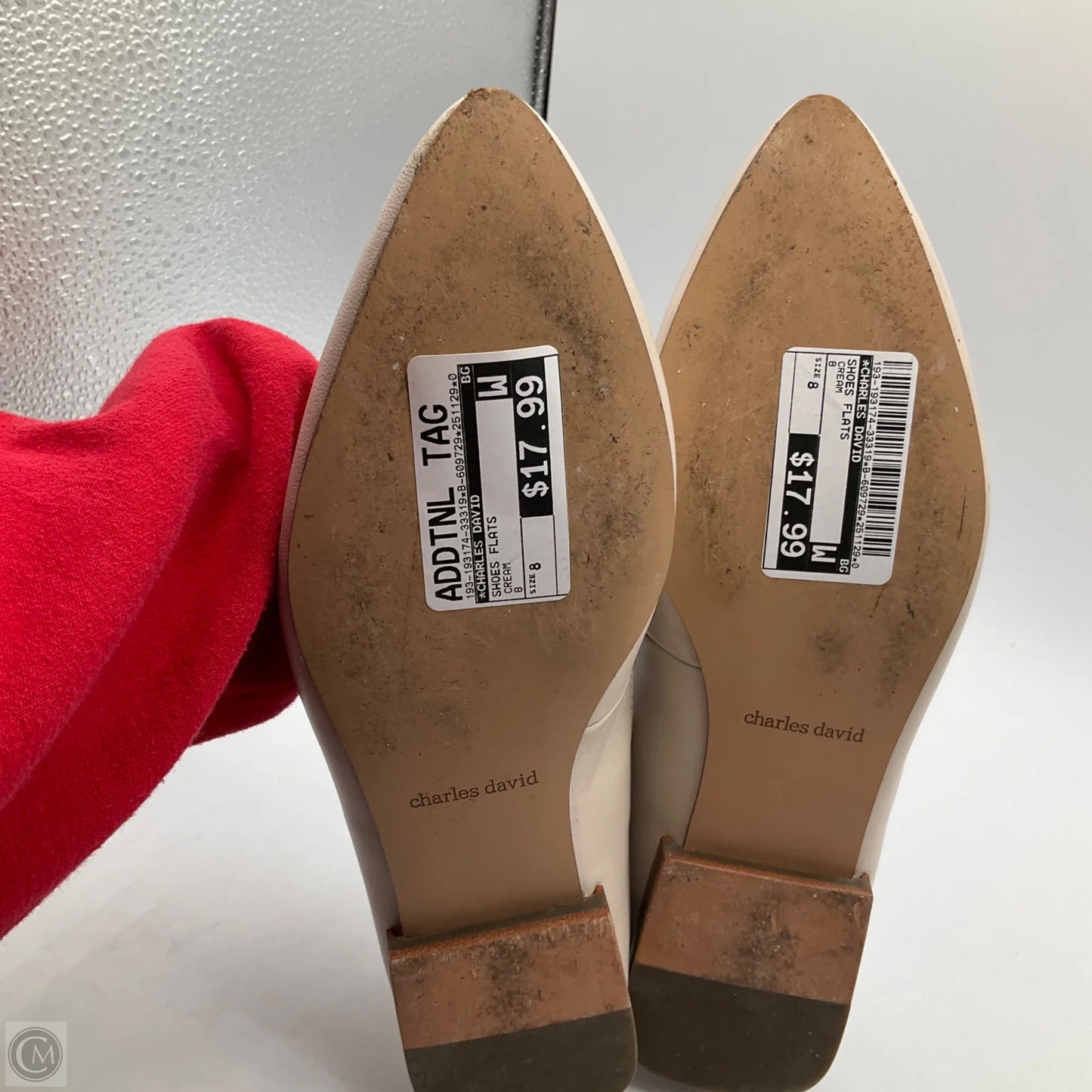 Shoes Flats By Charles David In Cream, Size: 8