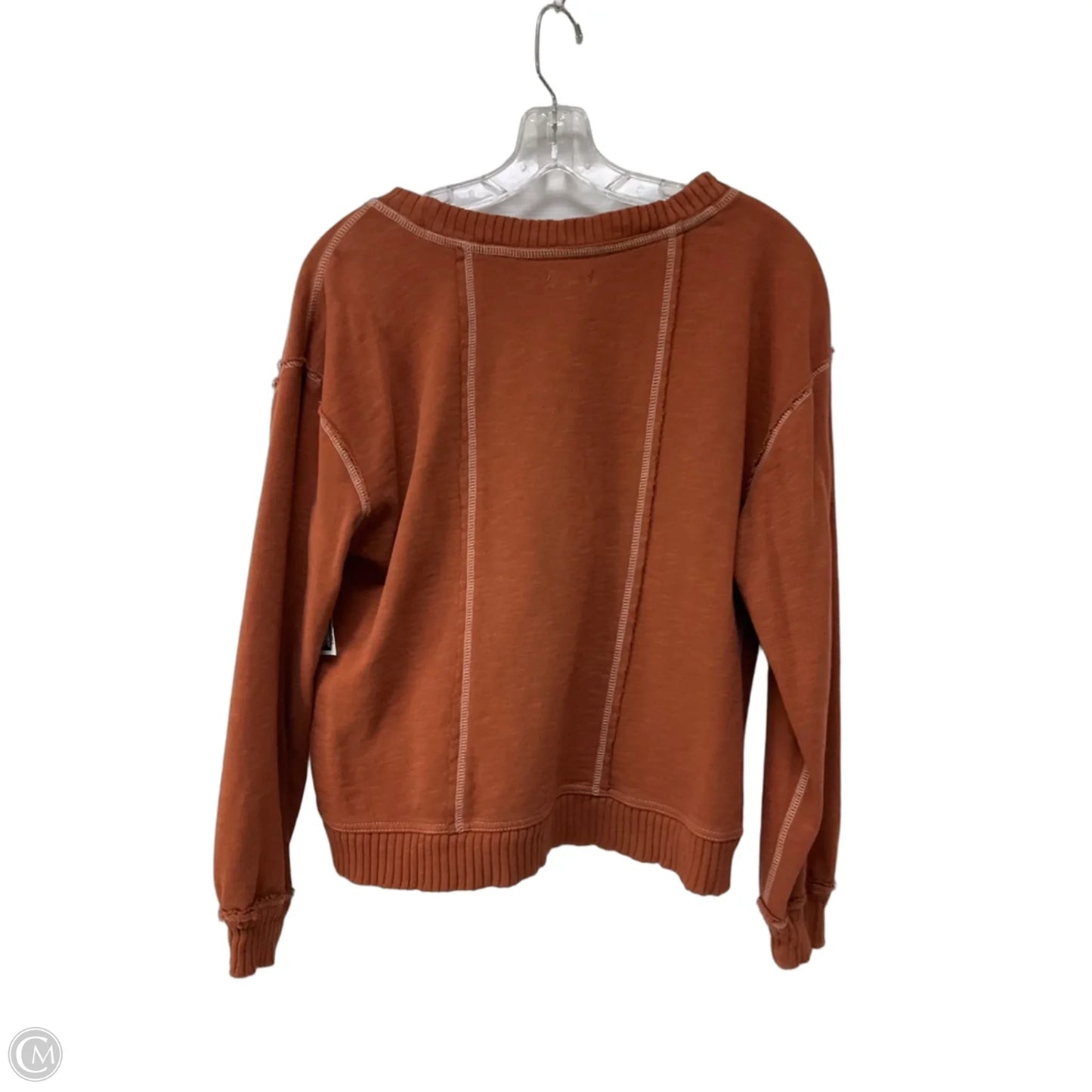 Top Long Sleeve By Pilcro In Brown, Size: Xs
