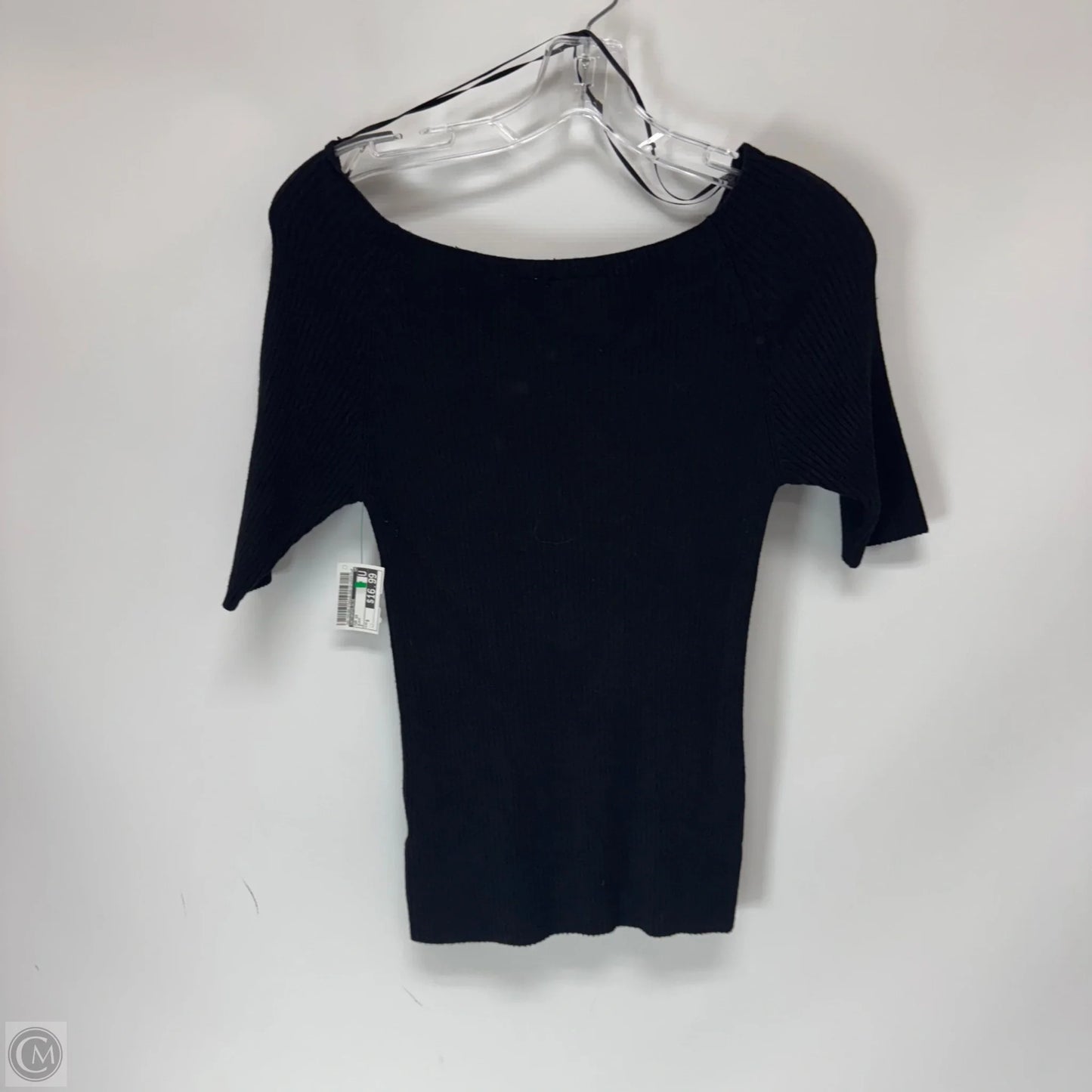 Top Short Sleeve By Anthropologie In Black, Size: S