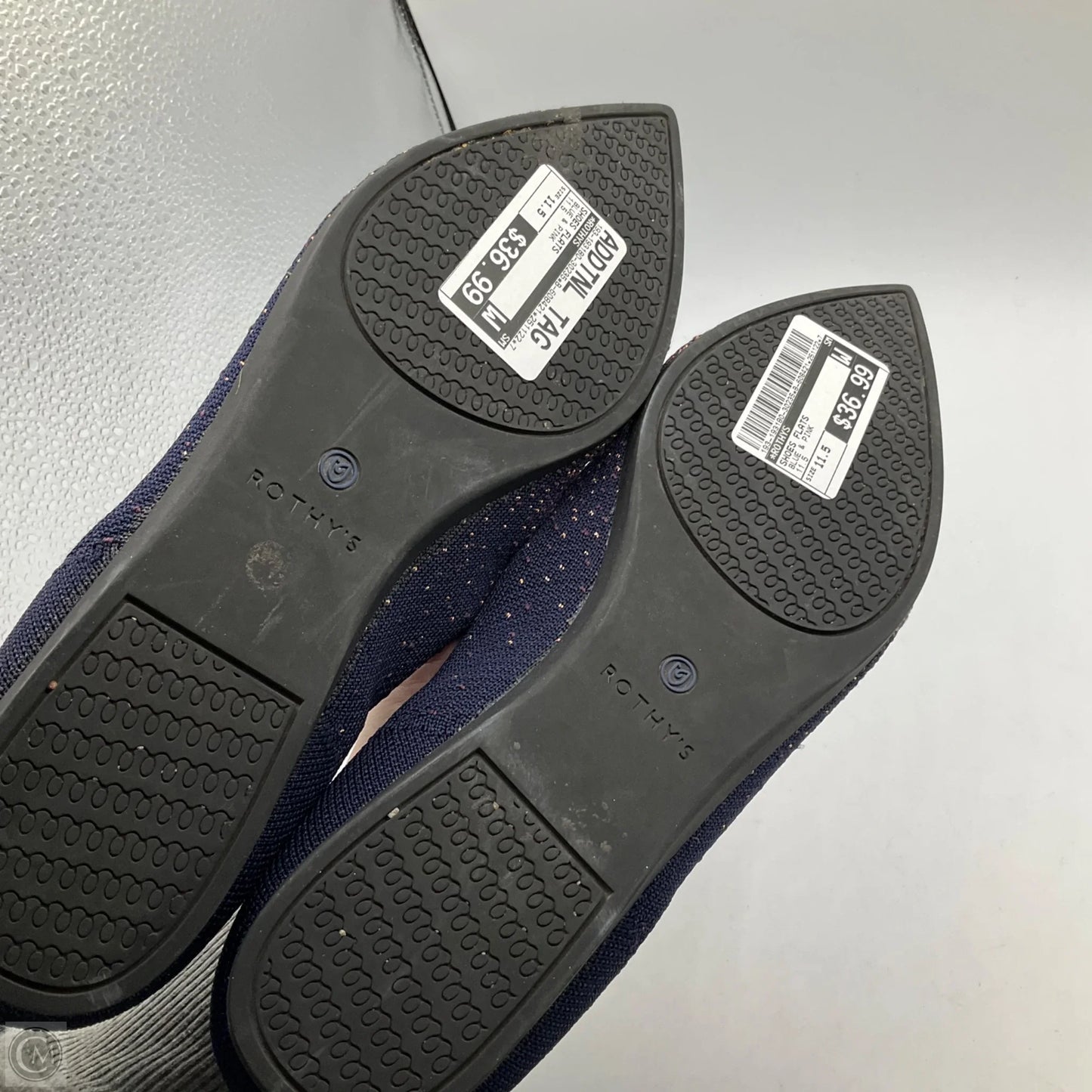 Shoes Flats By Rothys In Blue & Pink, Size: 11.5