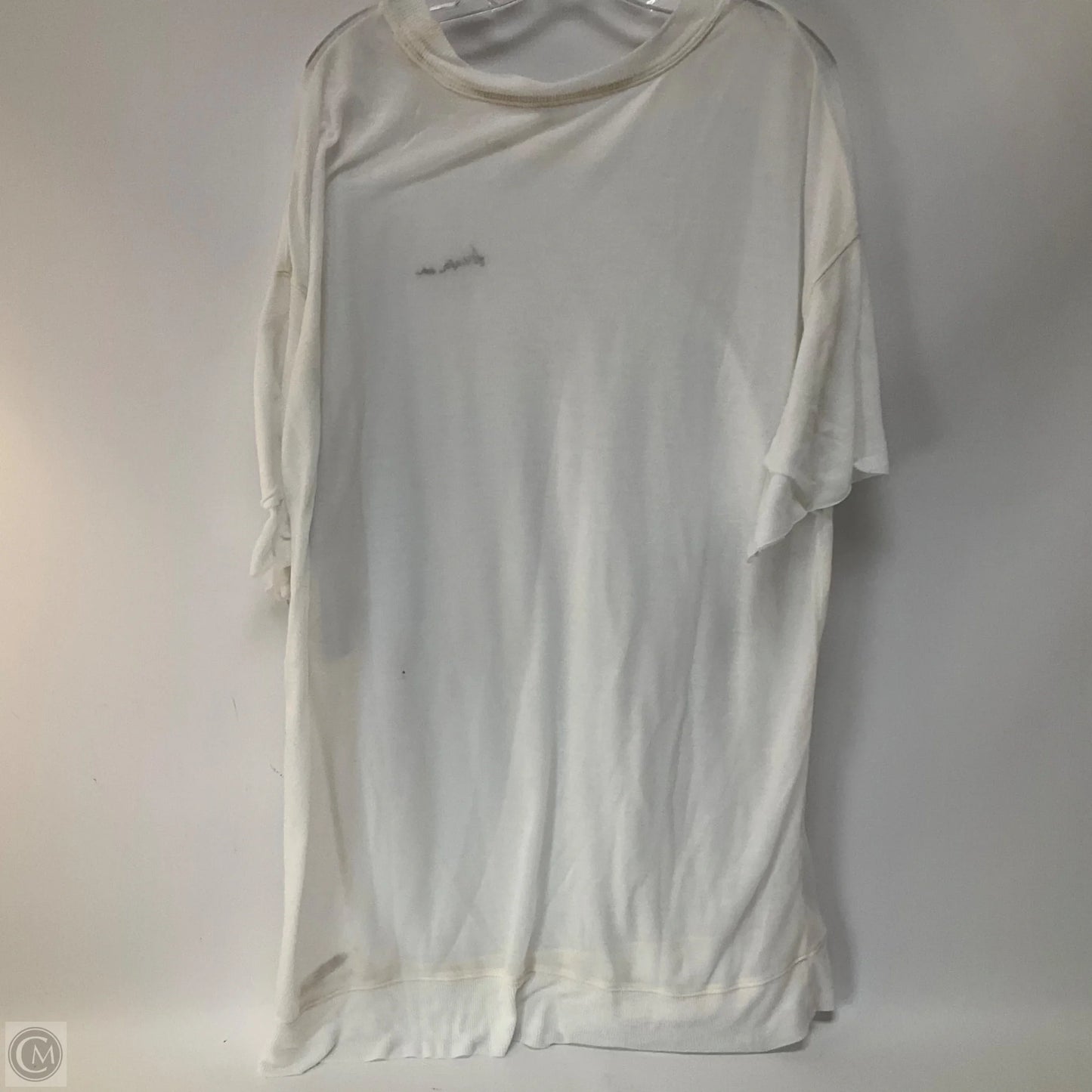 Tunic Short Sleeve By Free People In White, Size: M