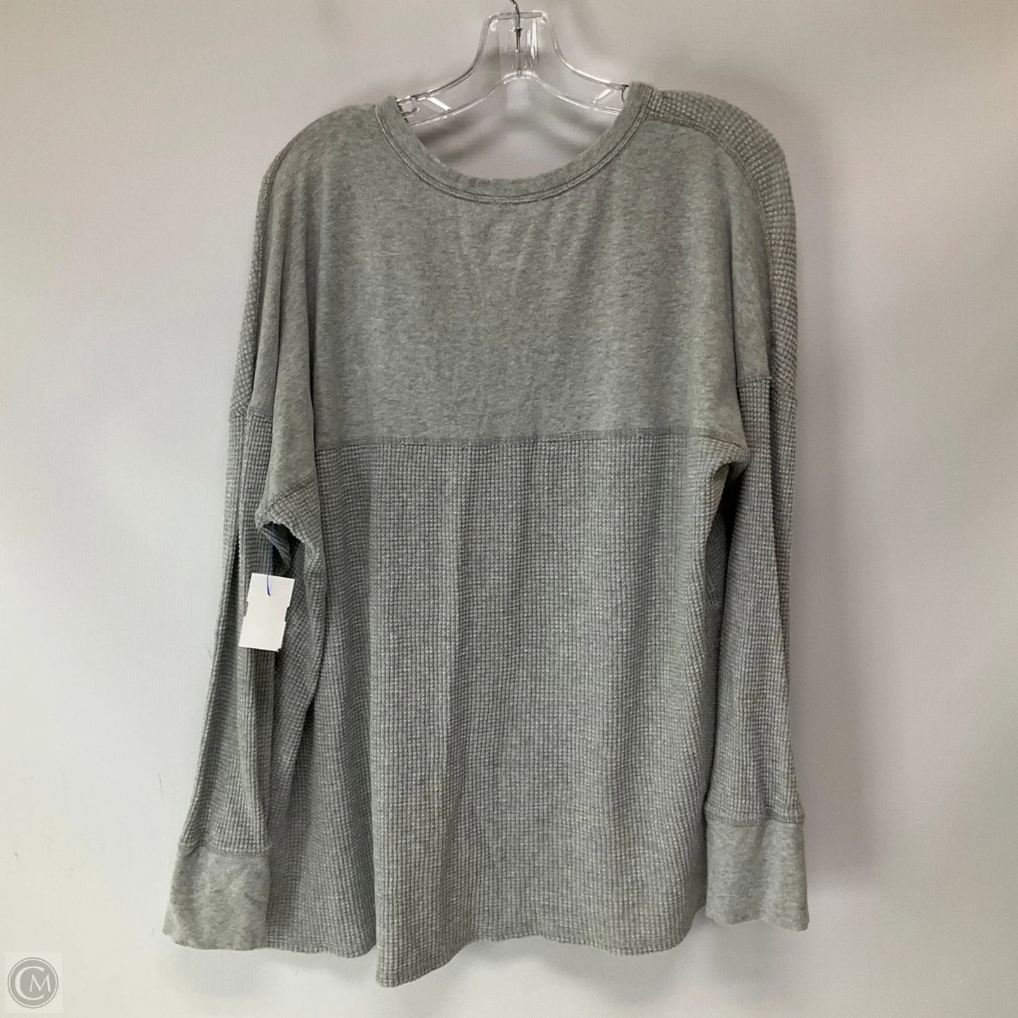 Top Long Sleeve By Offline By Aerie In Grey, Size: L