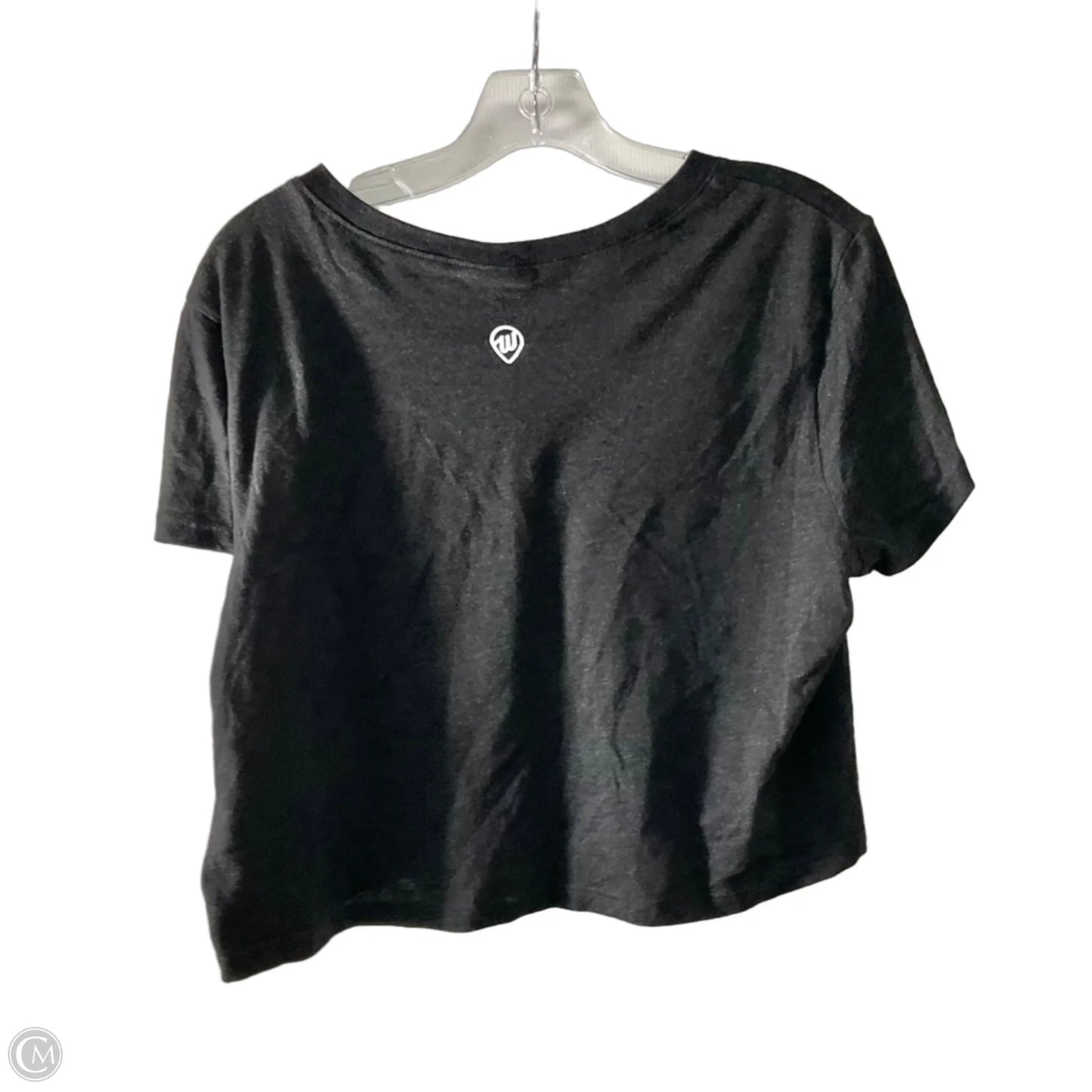 Athletic Top Short Sleeve By Cmc In Grey & Orange, Size: L