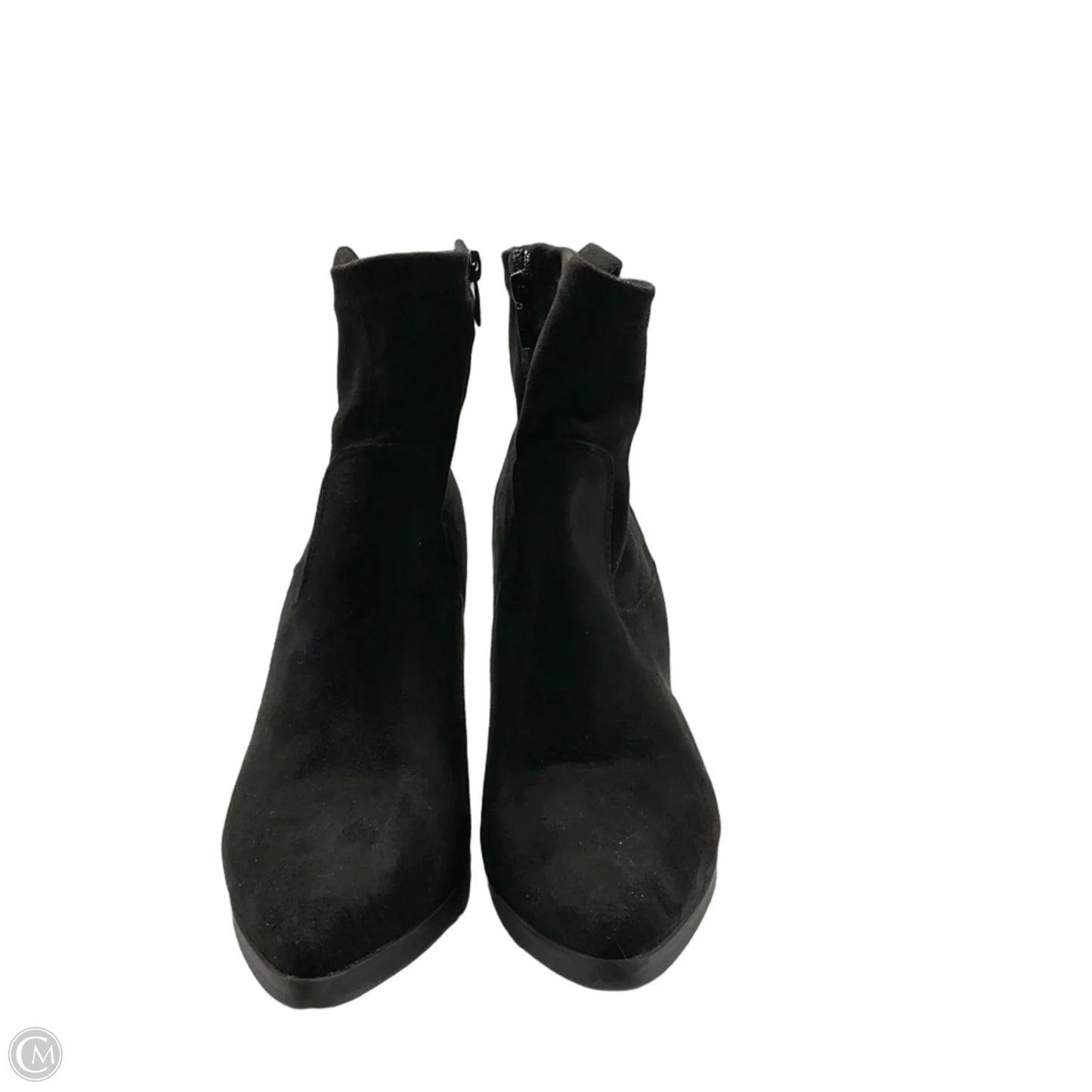 Boots Ankle Heels By Top Moda In Black, Size: 10