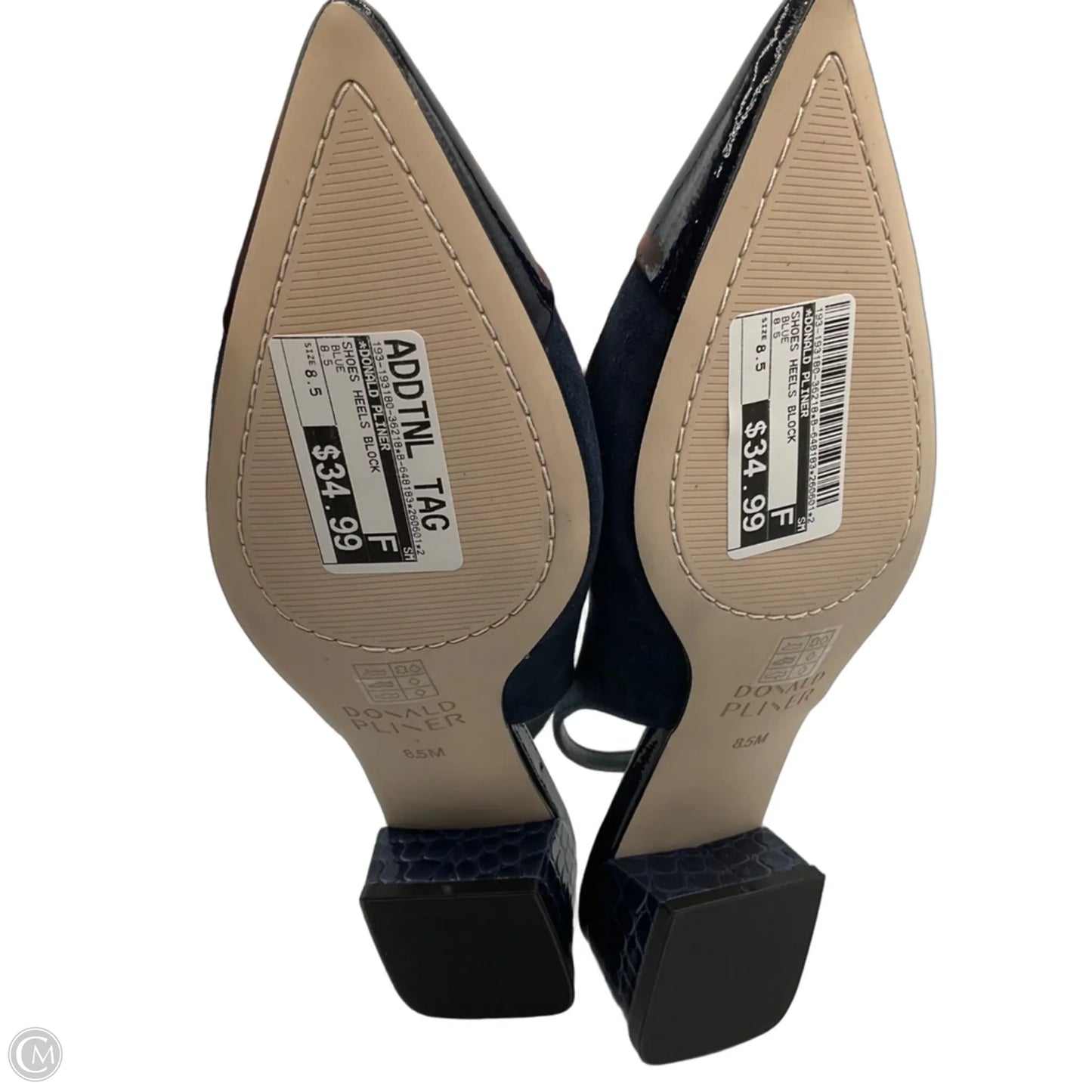 Shoes Heels Block By Donald Pliner In Blue, Size: 8.5