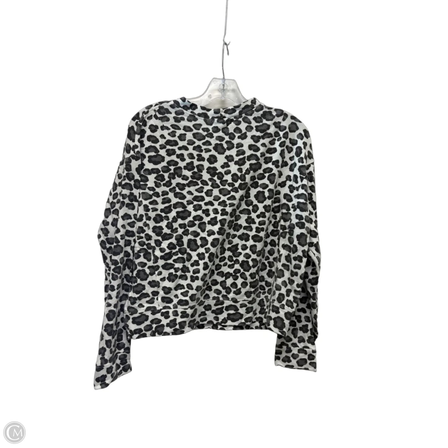 Top Long Sleeve By Monrow In Animal Print, Size: Xs