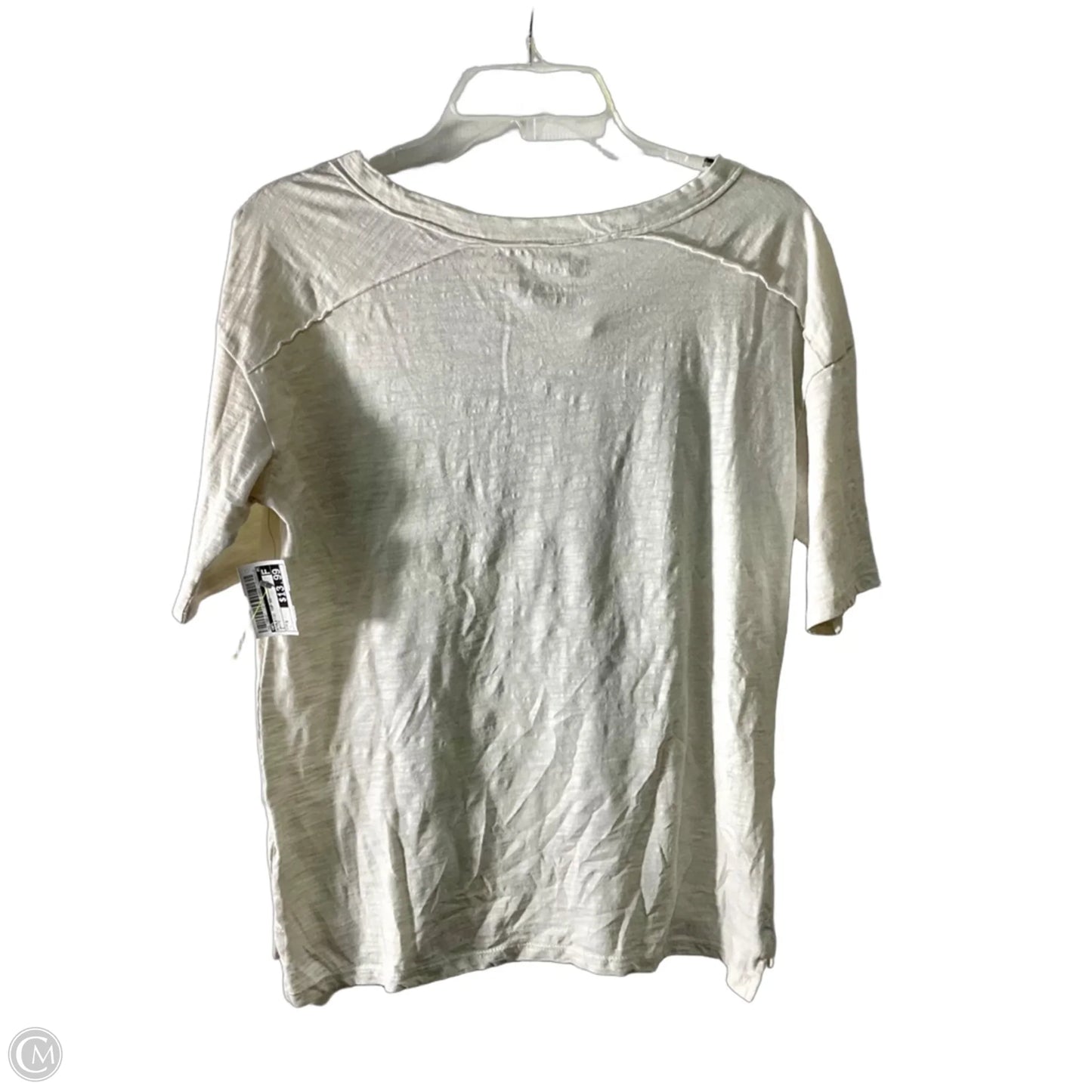 Athletic Top Short Sleeve By Nfl In White, Size: S