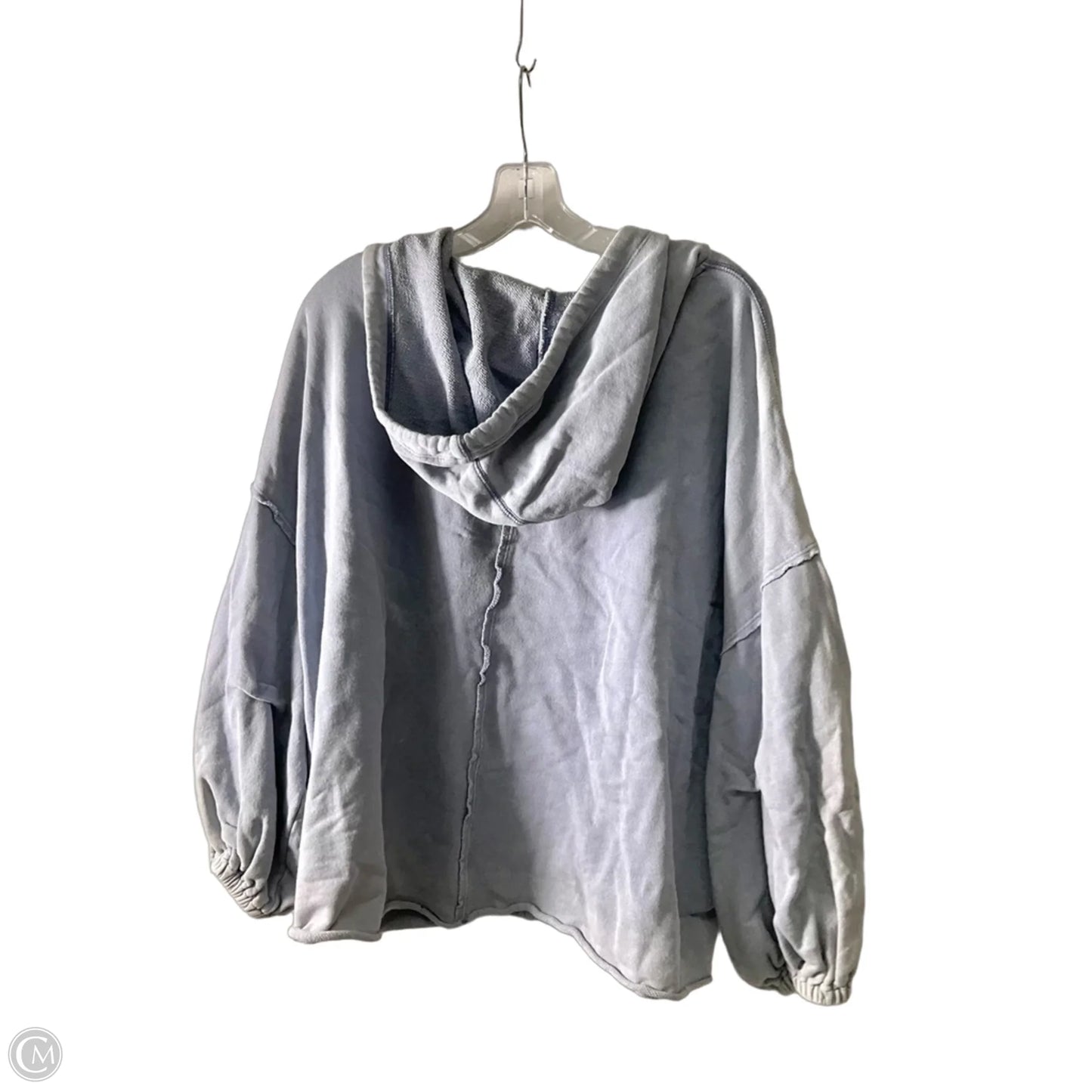 Sweatshirt Hoodie By Free People In Blue, Size: M