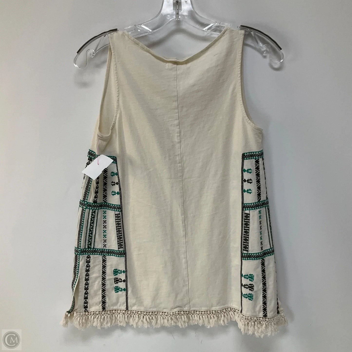 Top Sleeveless By Madewell In Cream, Size: Xs