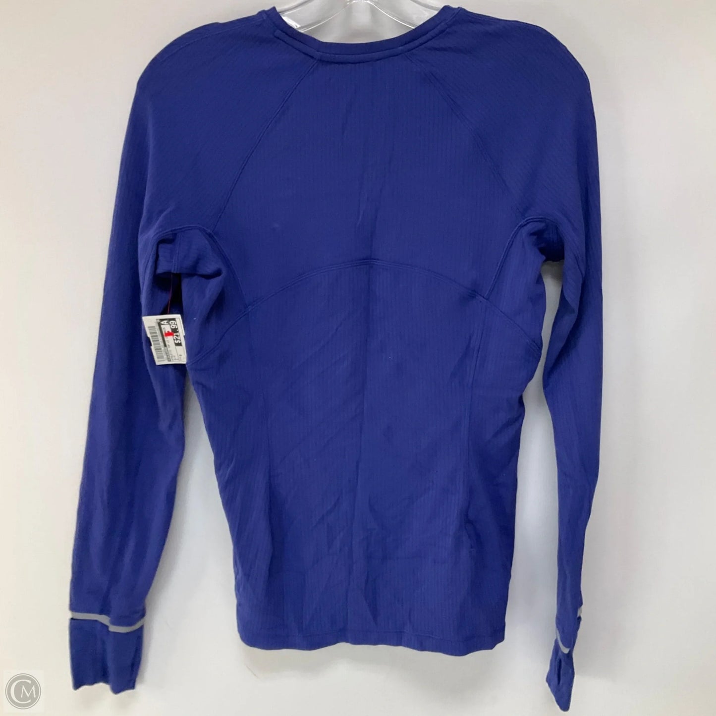 Athletic Top Long Sleeve Crewneck By Lululemon In Blue, Size: 8