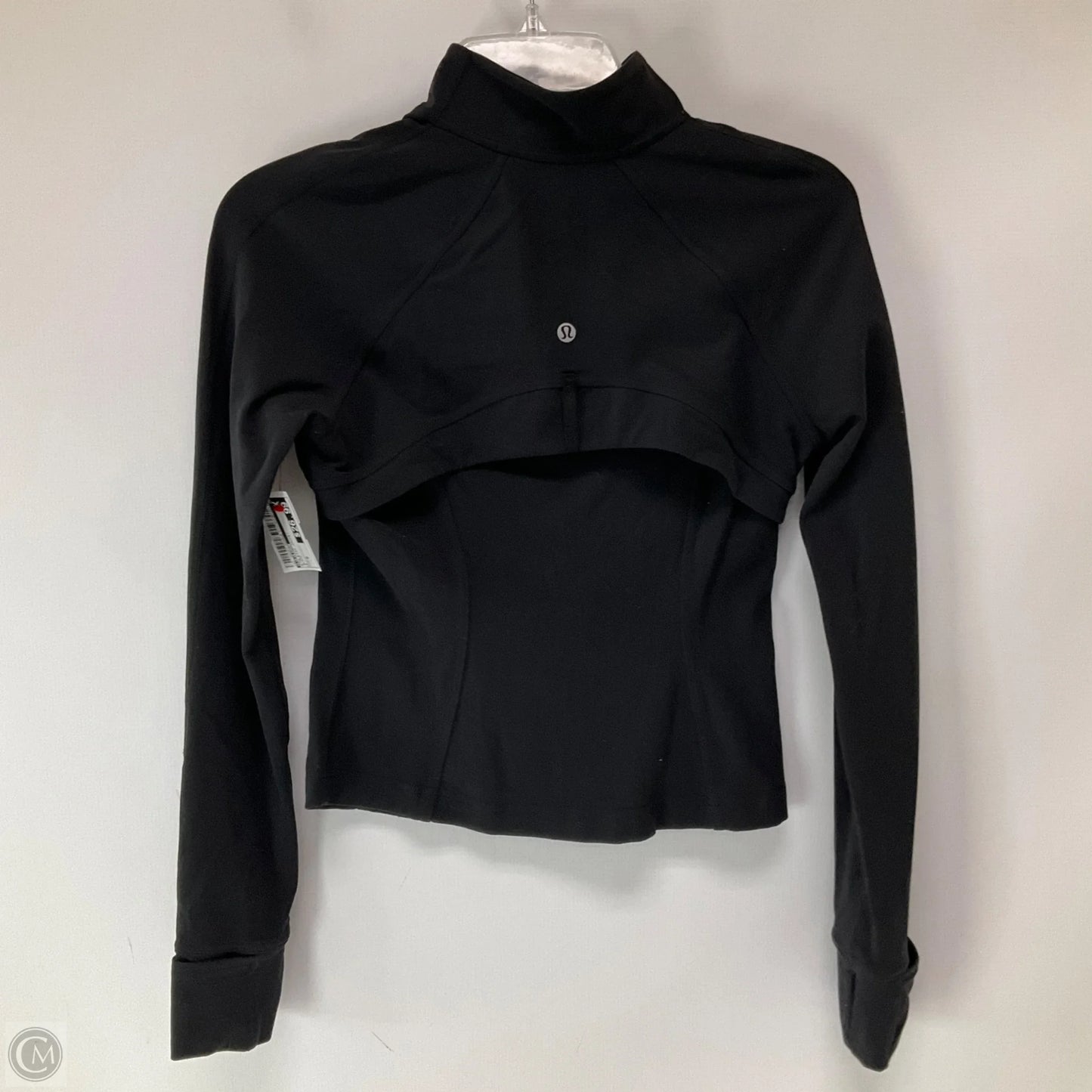 Athletic Jacket By Lululemon In Black, Size: 6