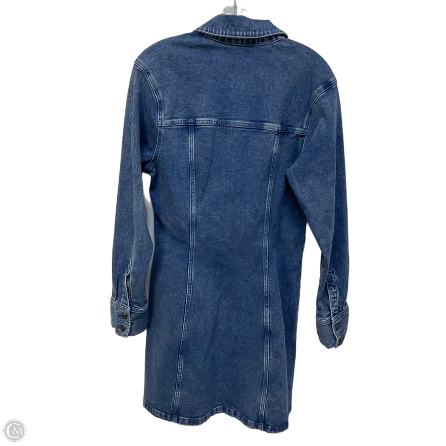 Dress Casual Short By Abercrombie And Fitch In Blue Denim, Size: M