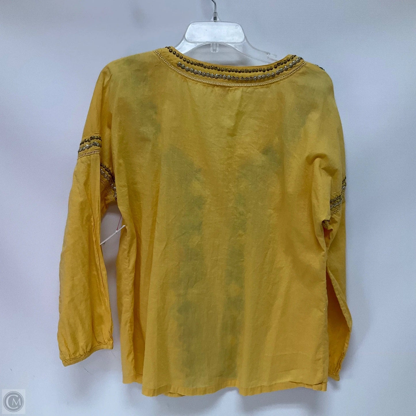 Top Long Sleeve By Sundance In Yellow, Size: L