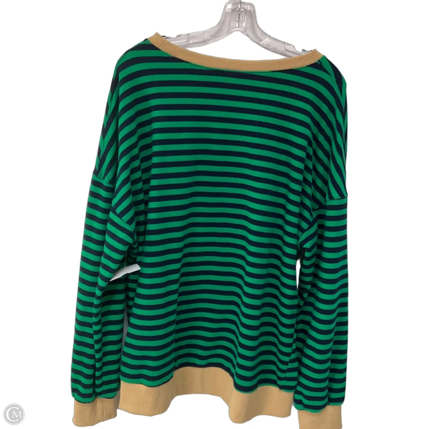 Top Long Sleeve By Btfbm In Striped Pattern, Size: Xl