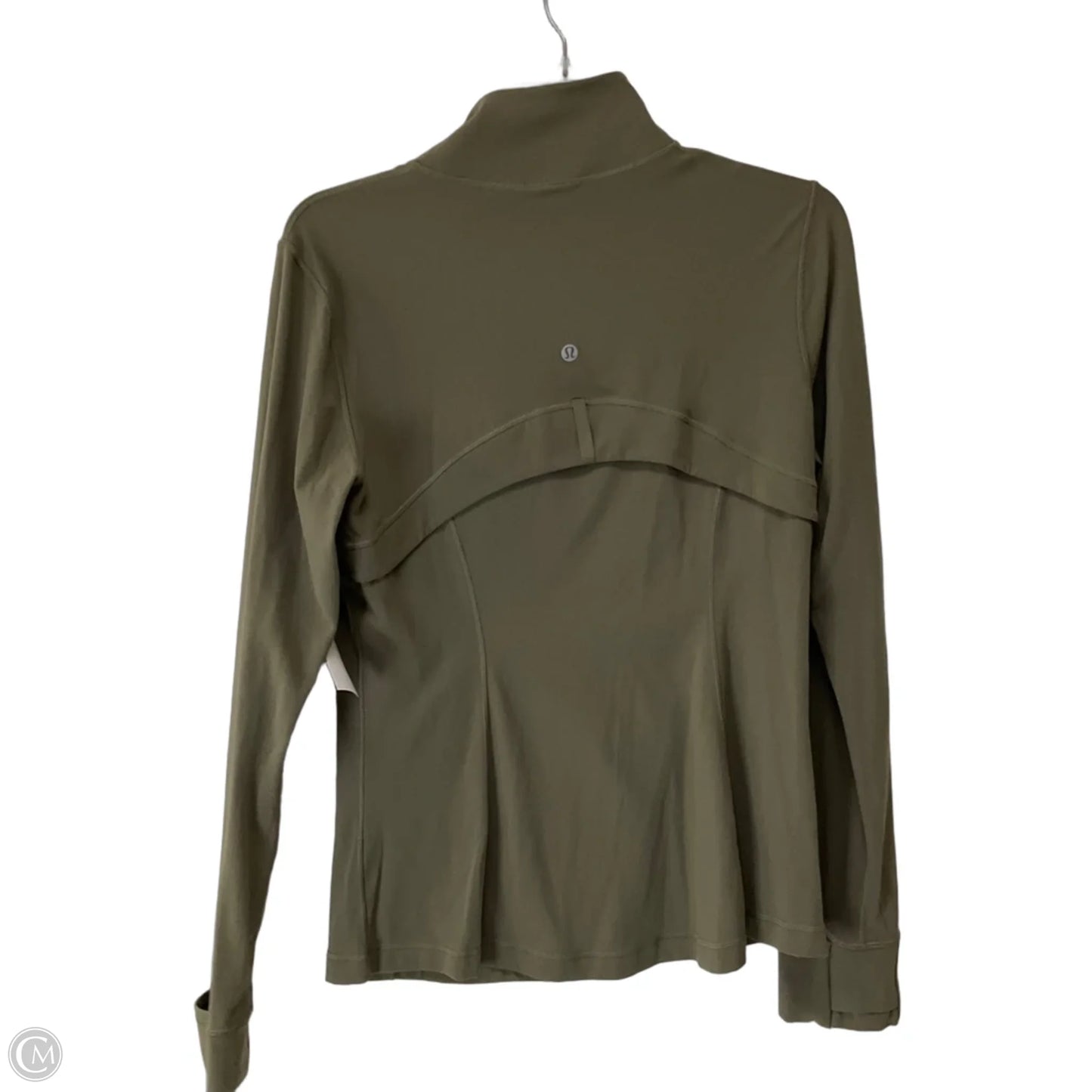 Athletic Jacket By Lululemon In Grey, Size: 12