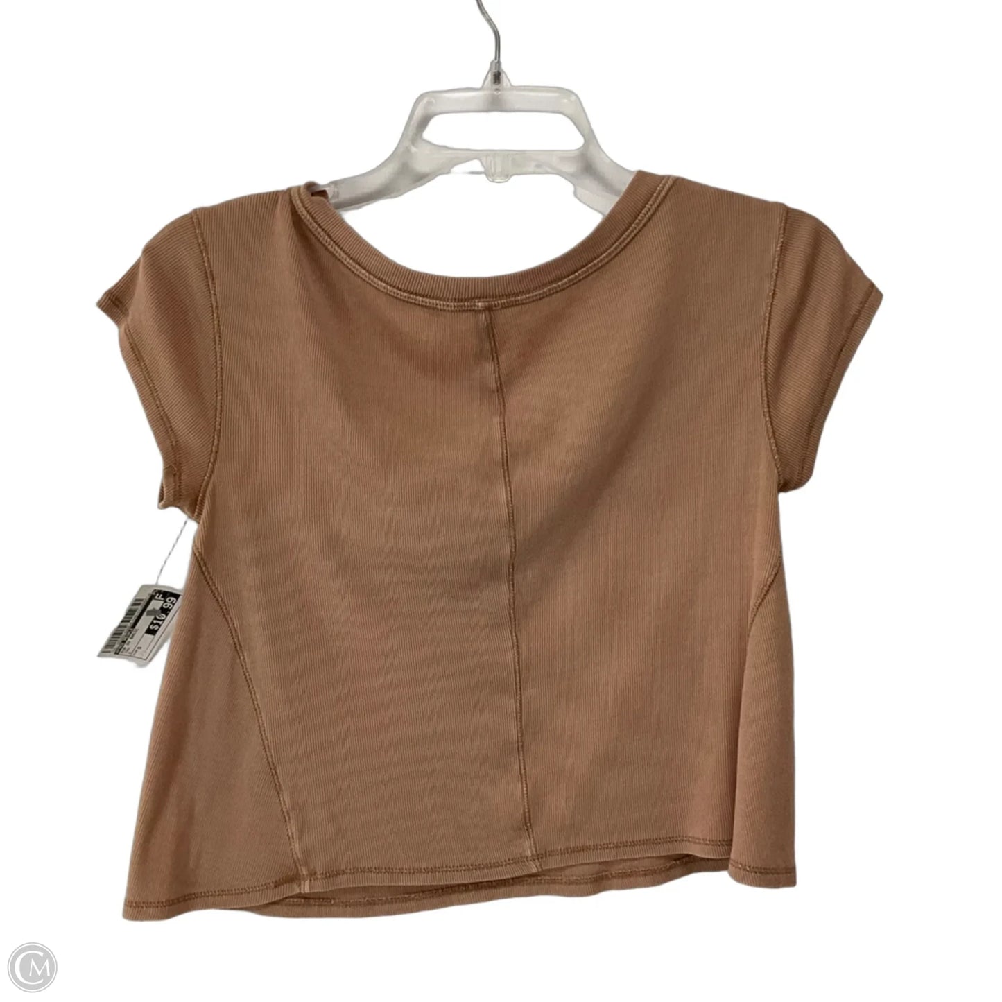 Top Short Sleeve Basic By Free People In Tan, Size: S