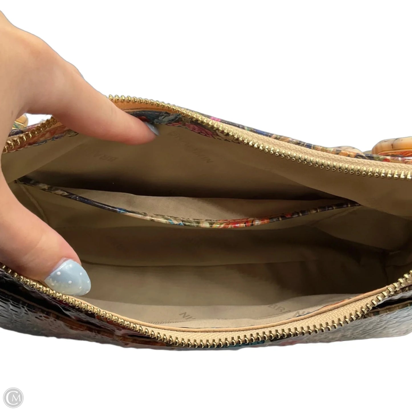 Handbag Designer By Brahmin, Size: Small