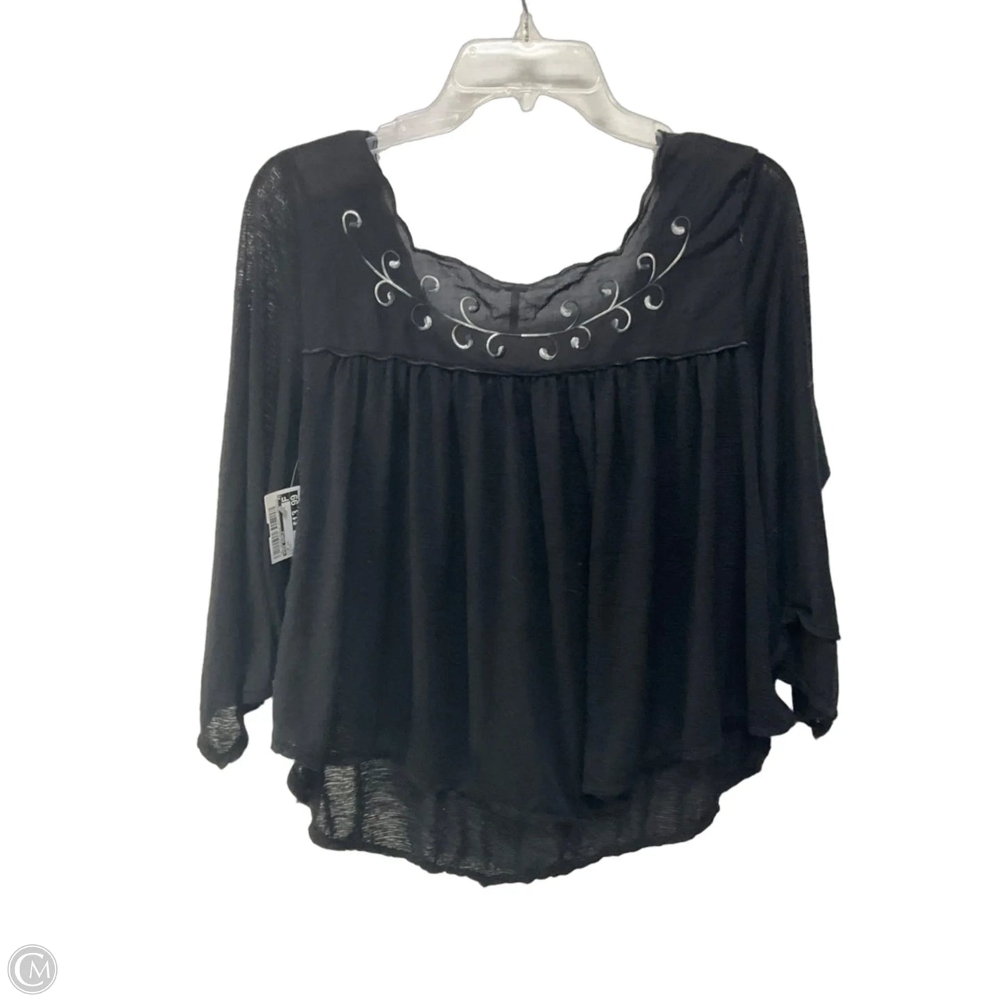 Top Long Sleeve By Free People In Black, Size: S