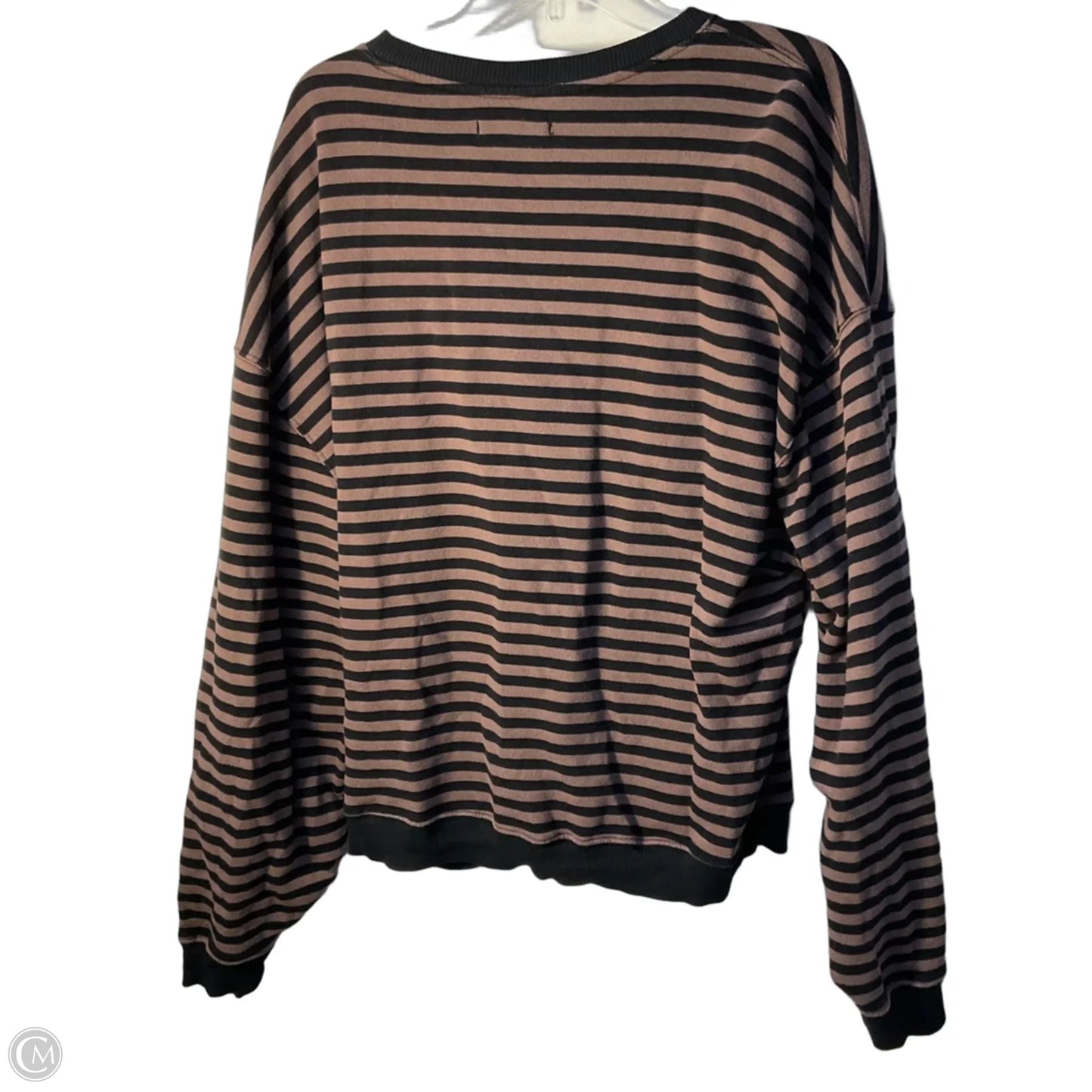 Top Long Sleeve By Free People In Striped Pattern, Size: M