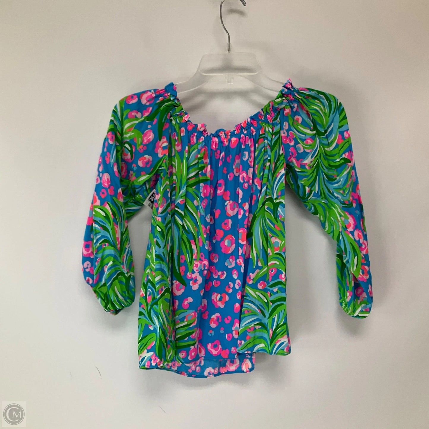Top 3/4 Sleeve Designer By Lilly Pulitzer In Multi-colored, Size: Xxs