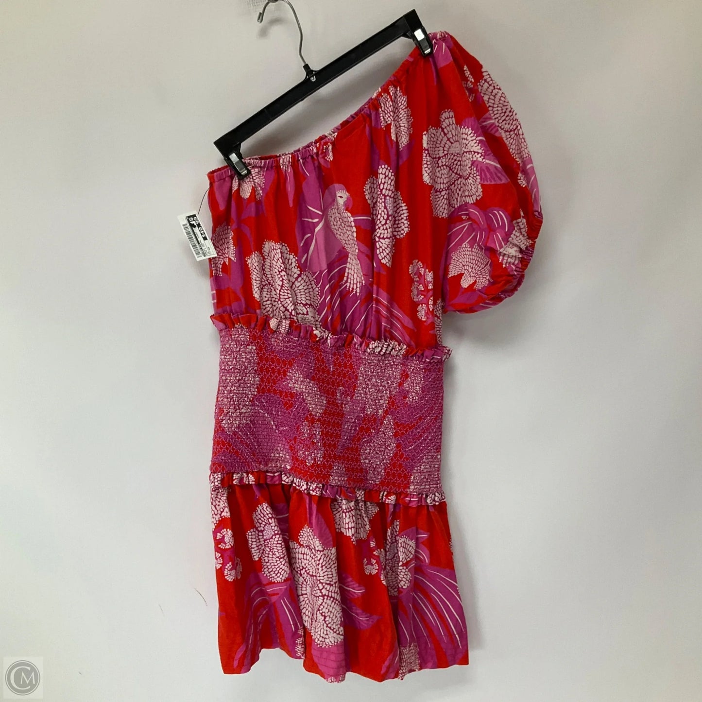 Dress Casual Short By Farm Rio In Pink & Red, Size: Xs