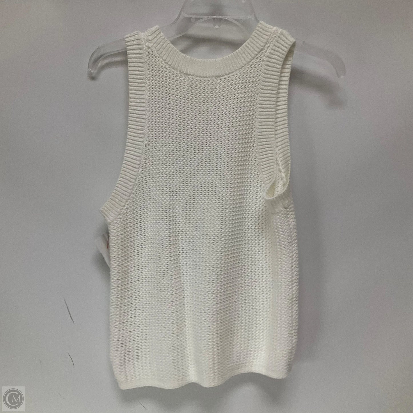 Top Sleeveless By Anthropologie In White, Size: M