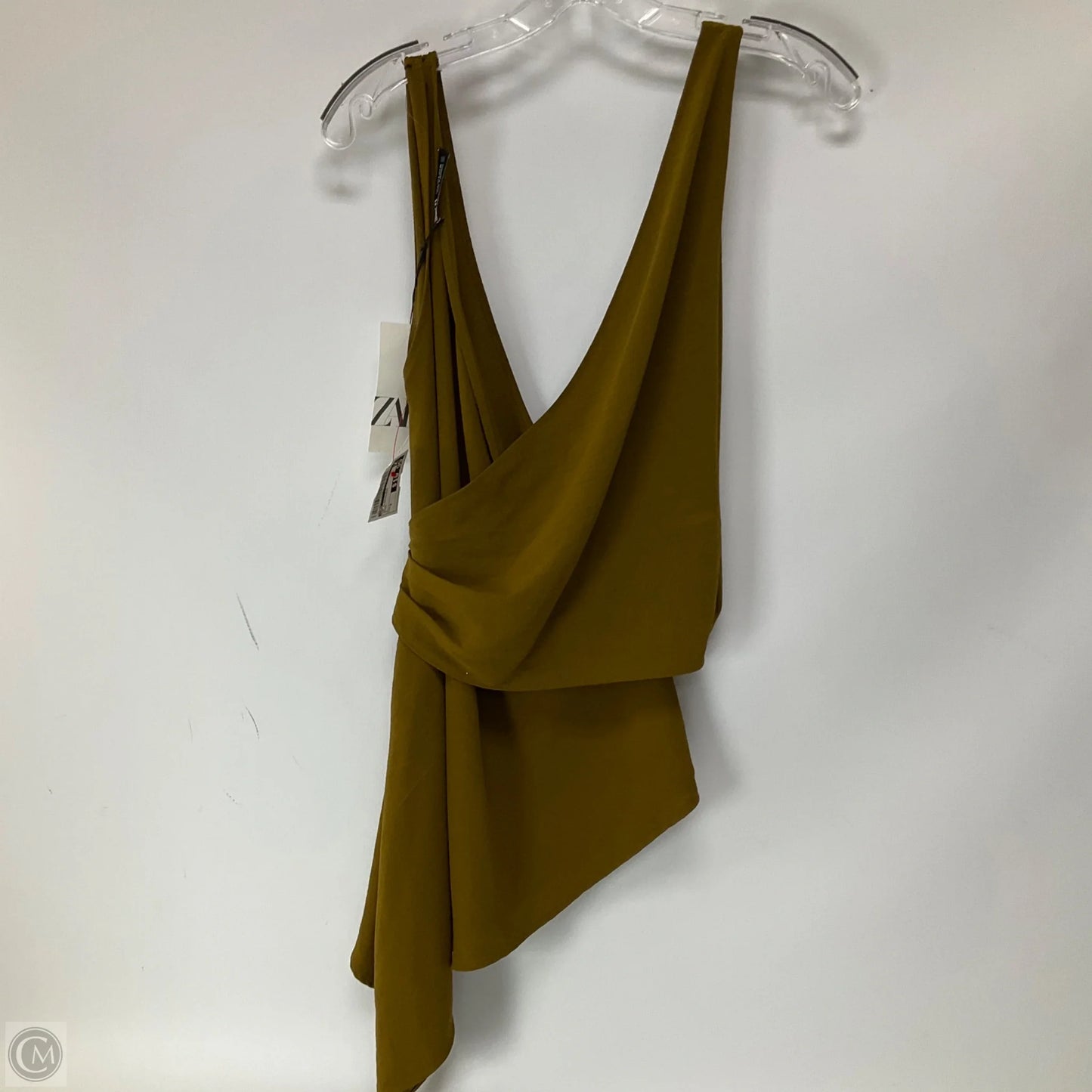 Top Sleeveless By Zara In Brown, Size: S