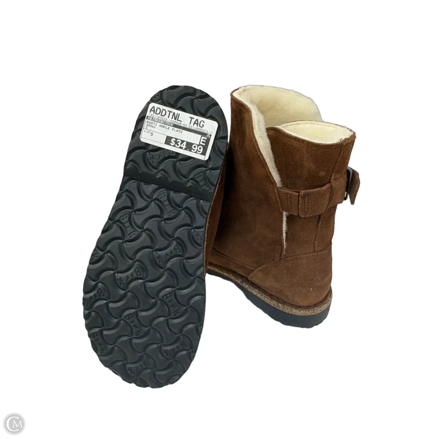 Boots Ankle Flats By Birkenstock In Brown, Size: 5