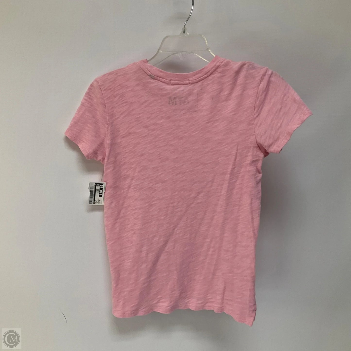 Top Short Sleeve By Atm In Pink, Size: Xs