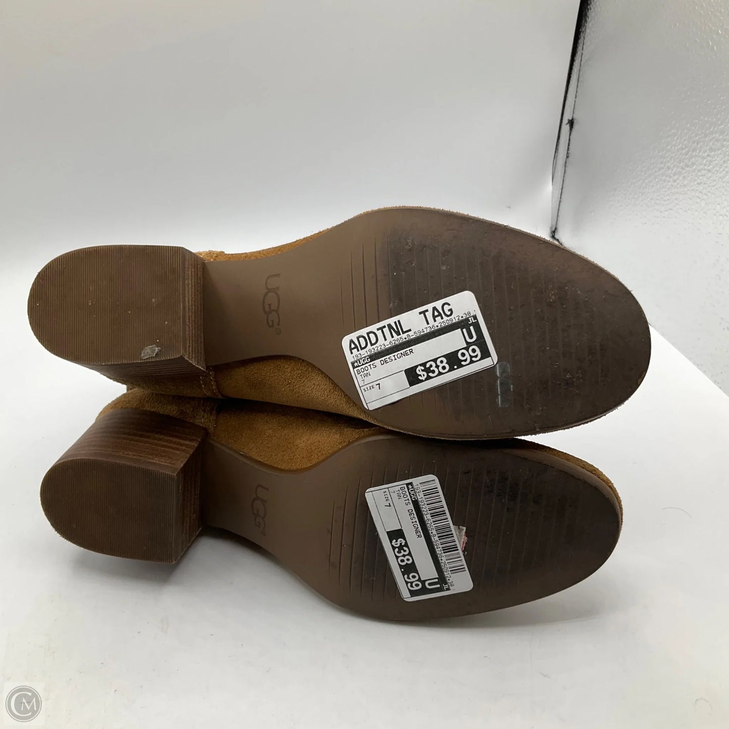 Boots Designer By Ugg In Tan, Size: 7