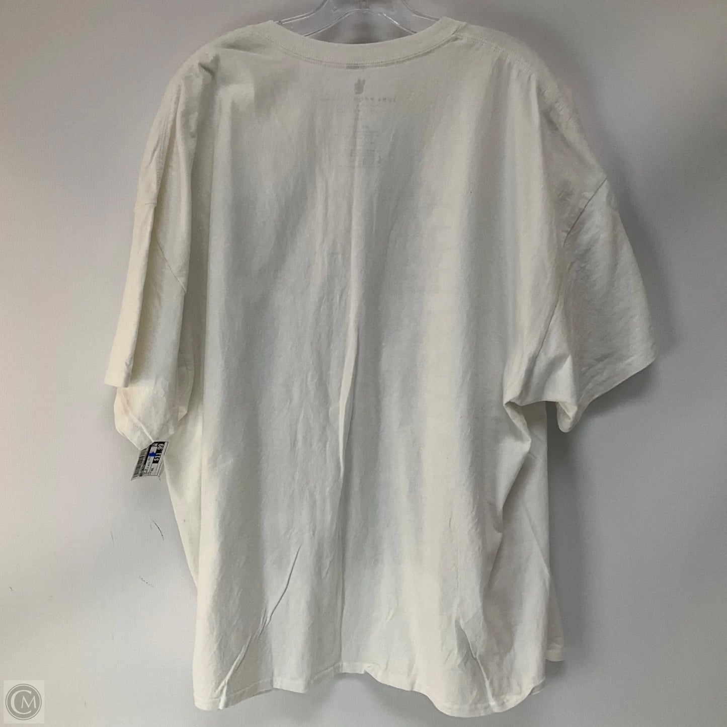 Top Short Sleeve By Junk Food In Orange & White, Size: Xxl