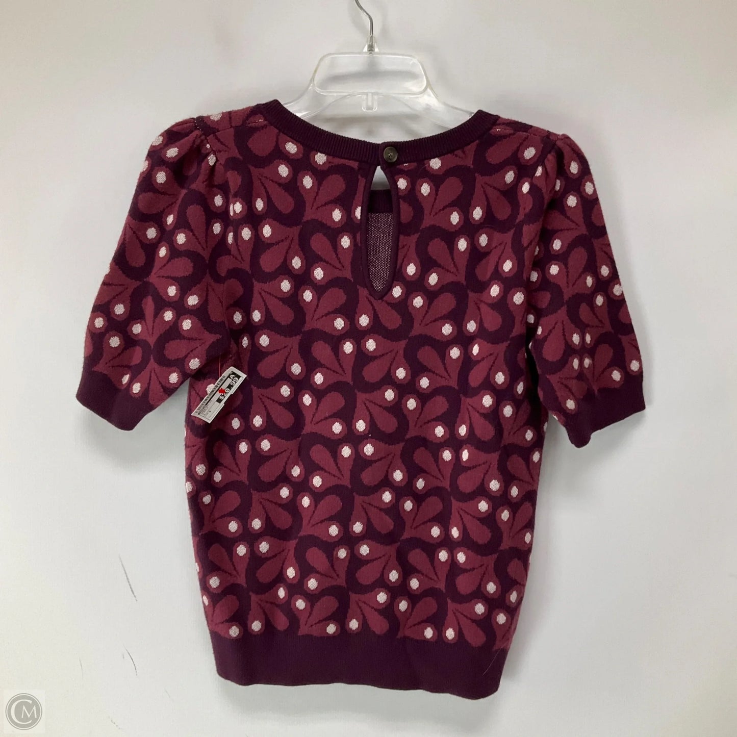 Sweater Short Sleeve By Maeve In Purple, Size: S