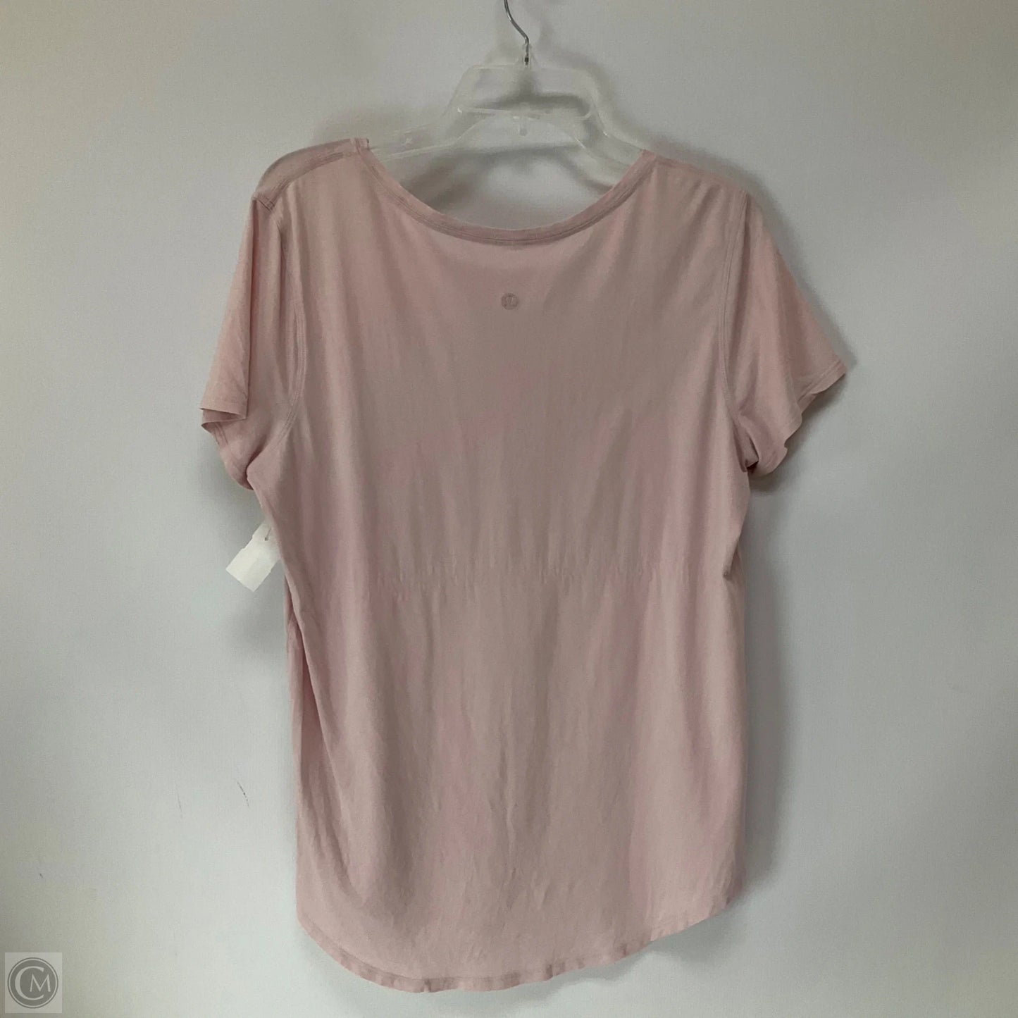 Athletic Top Short Sleeve By Lululemon In Pink, Size: 6