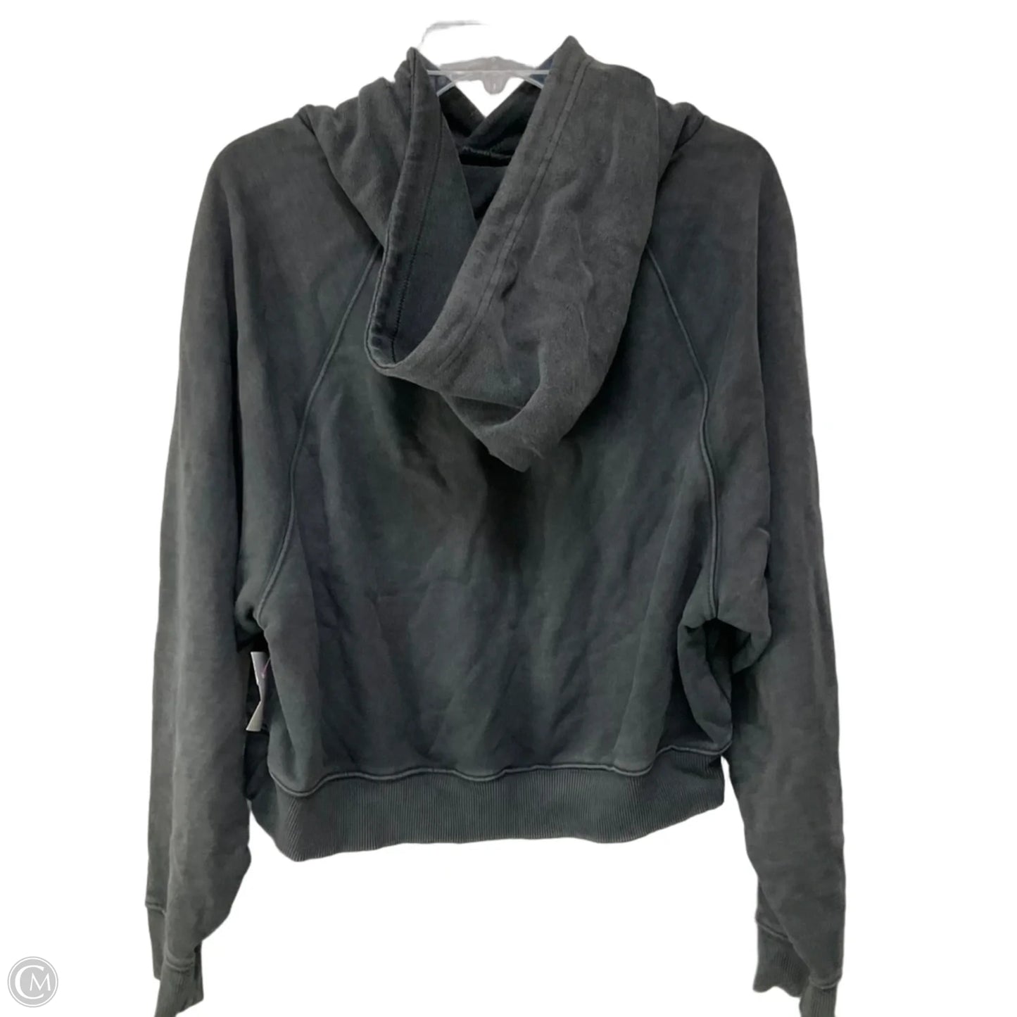 Sweatshirt Hoodie By Aerie In Grey, Size: L