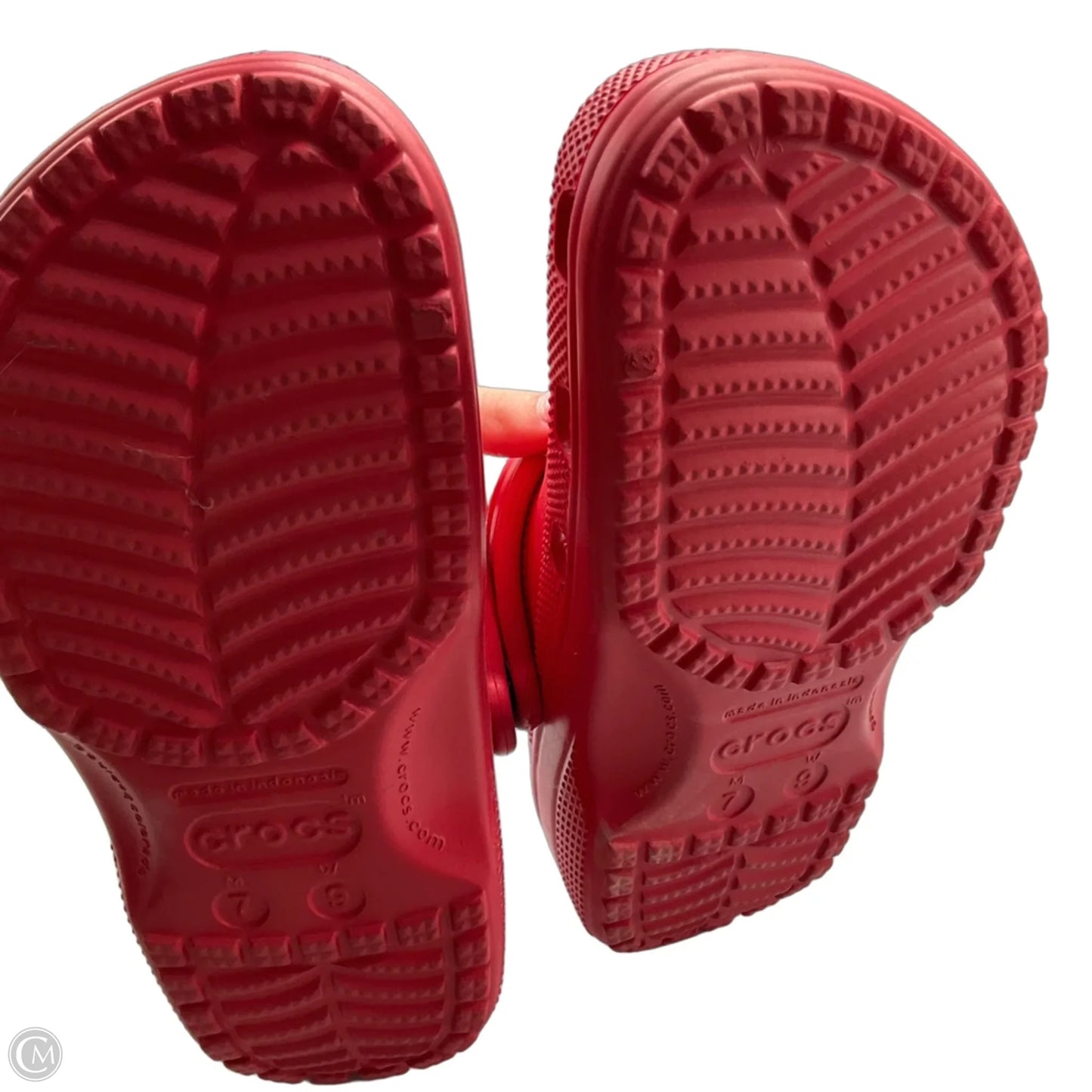 Shoes Flats By Crocs In Red, Size: 9